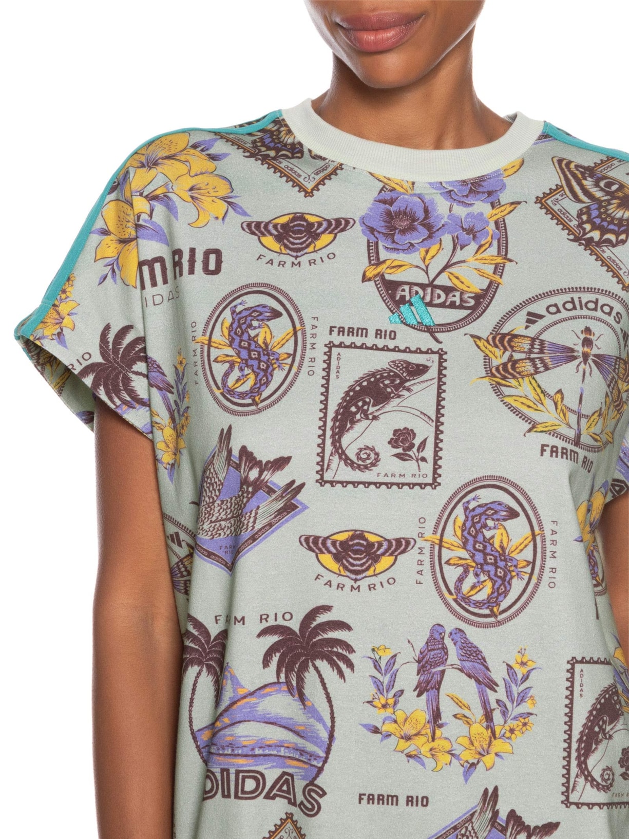 Vestido T Dress Cinza Adidas + Farm