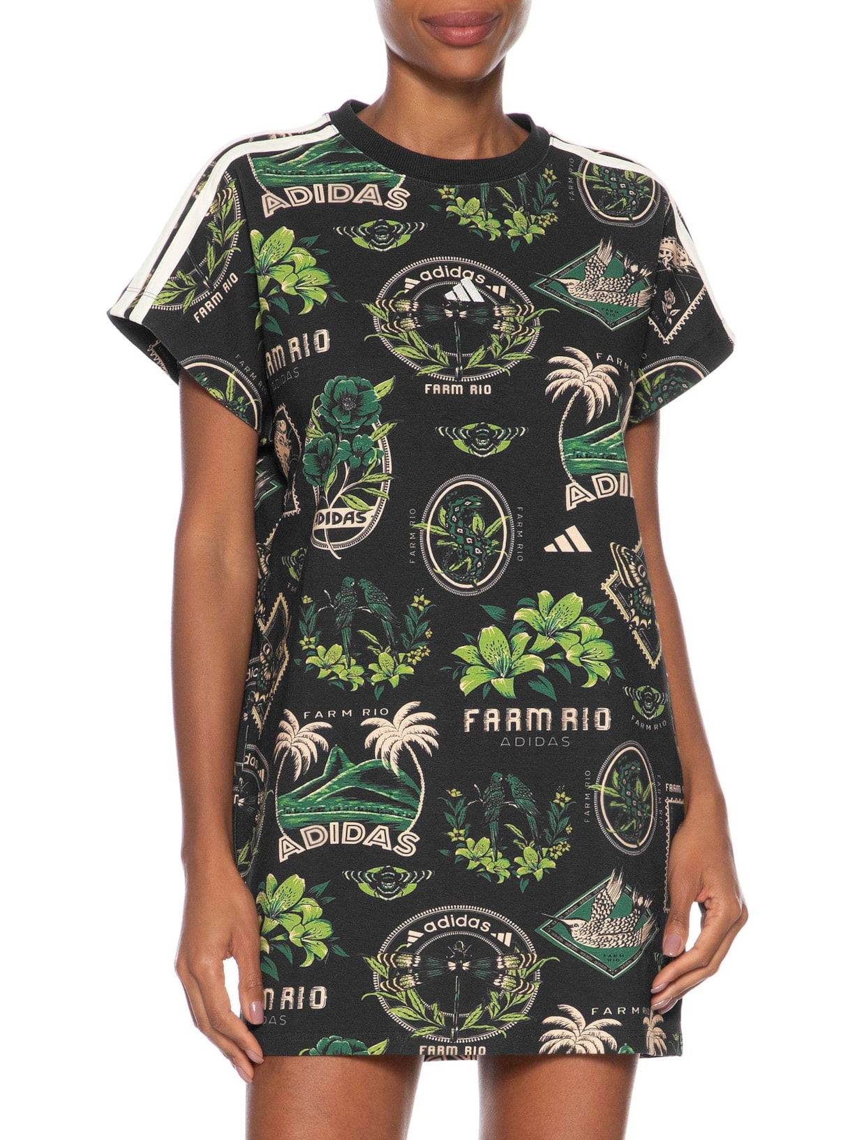 Vestido T Dress Preto Adidas + Farm