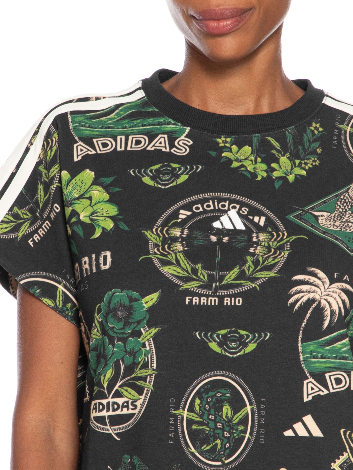 Vestido T Dress Preto Adidas + Farm