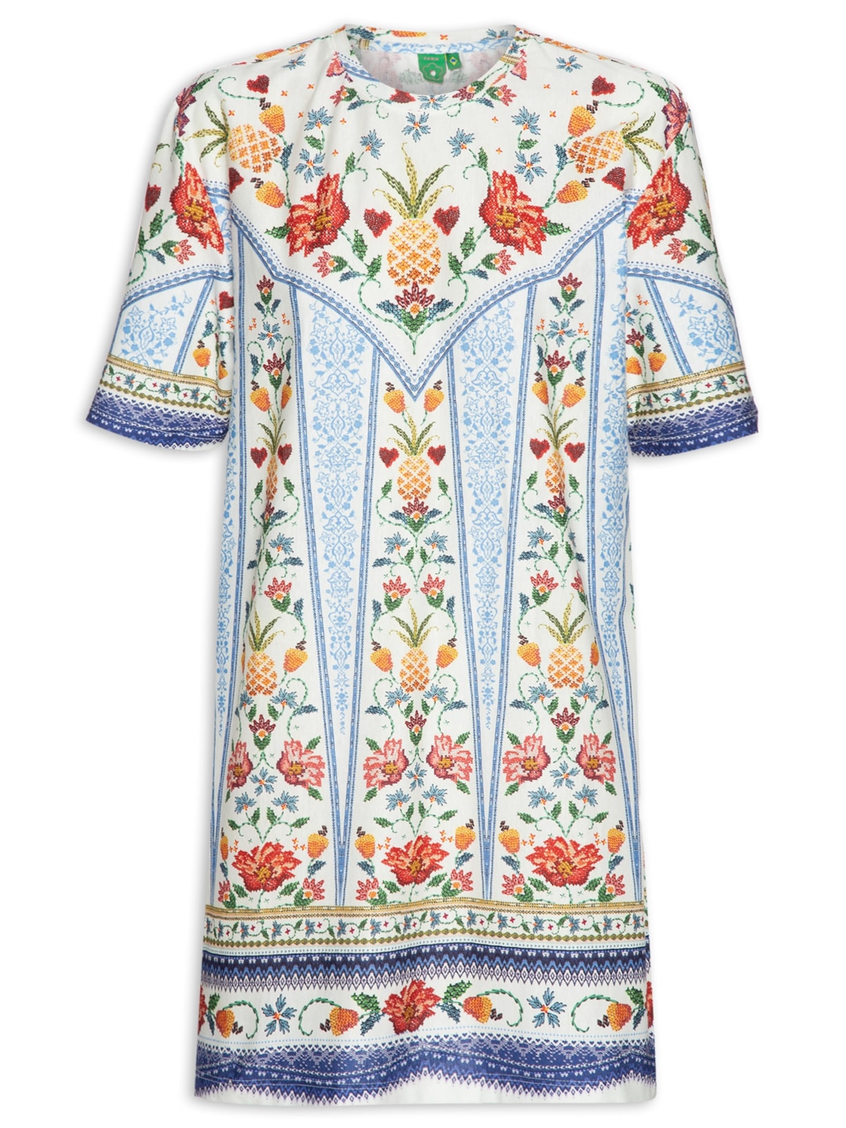Vestido T-shirt Básico Azira - Azul