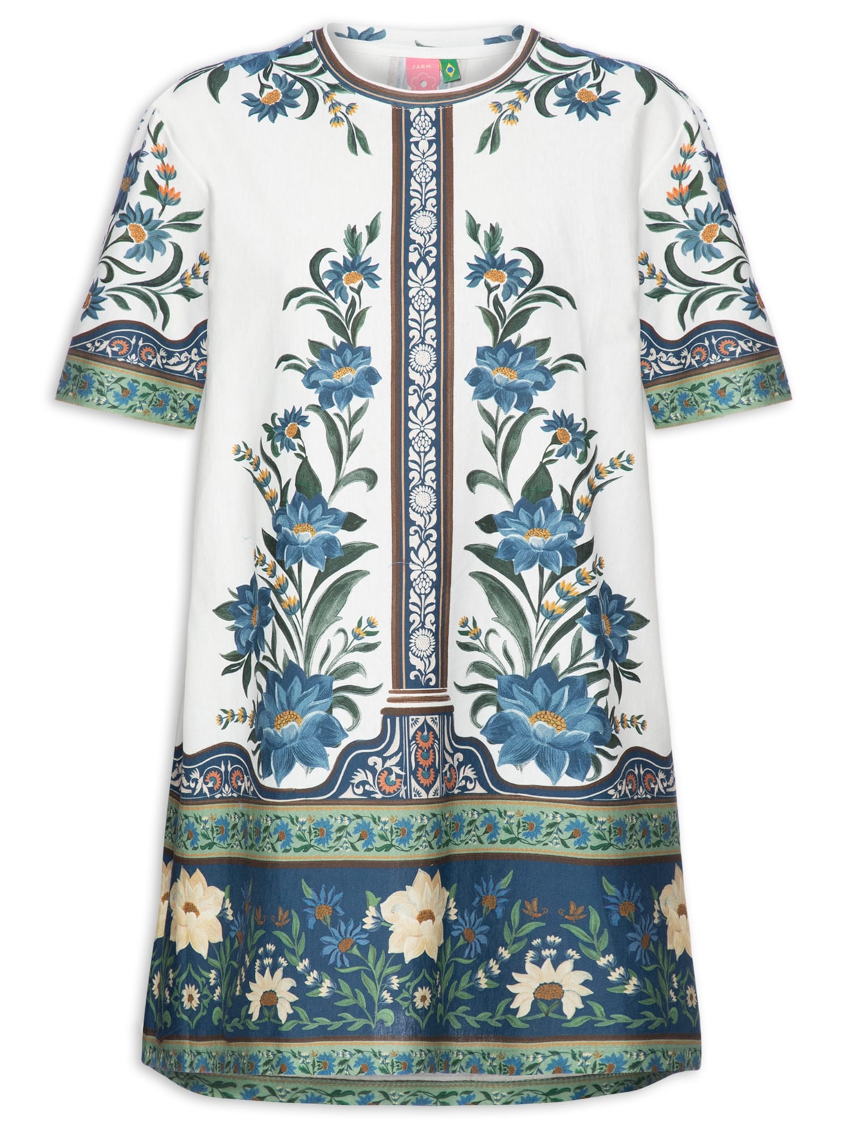 Vestido T-Shirt Básico Manoela - Branco