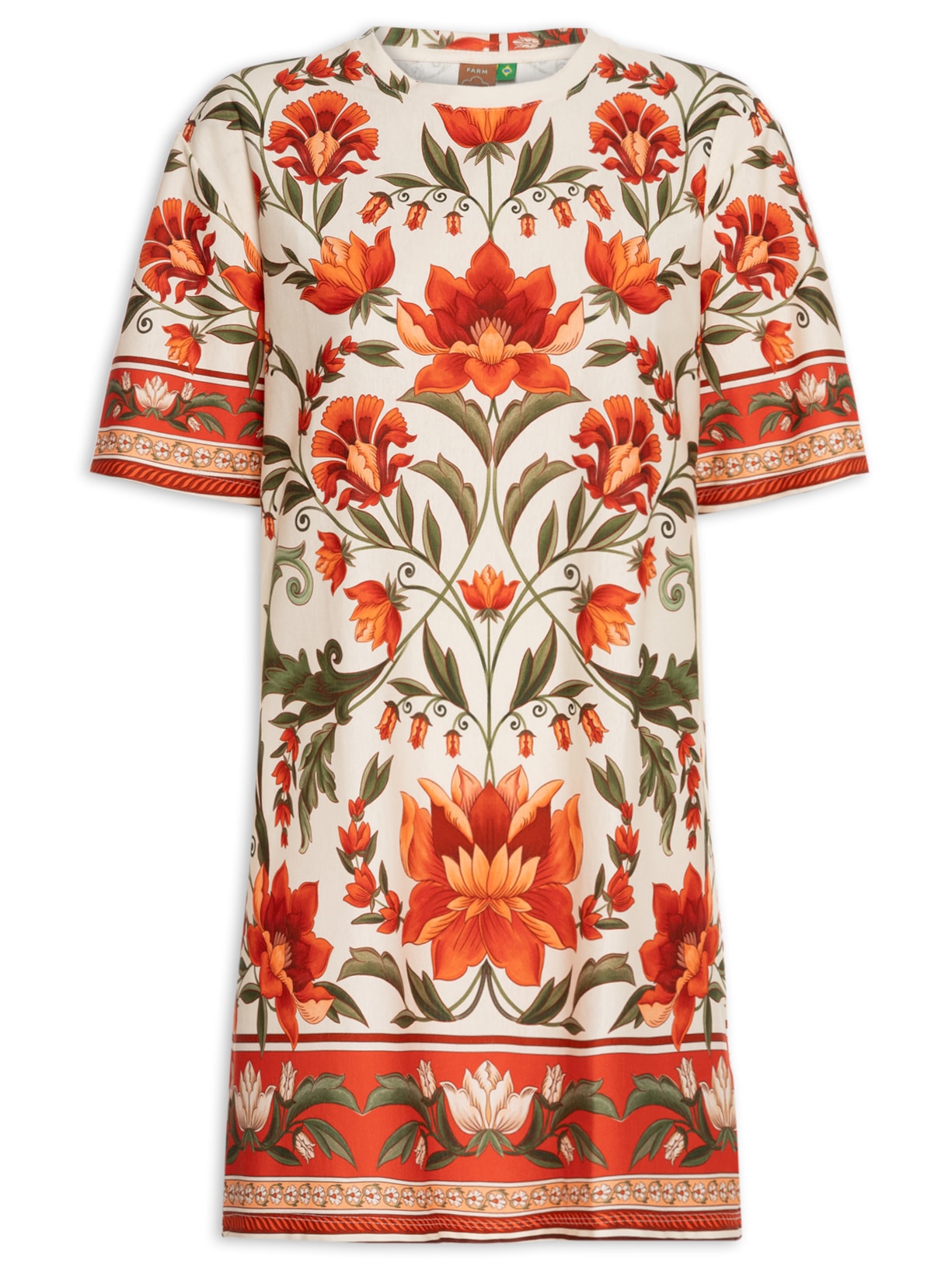 Vestido T-shirt Básico Natalia - Off White