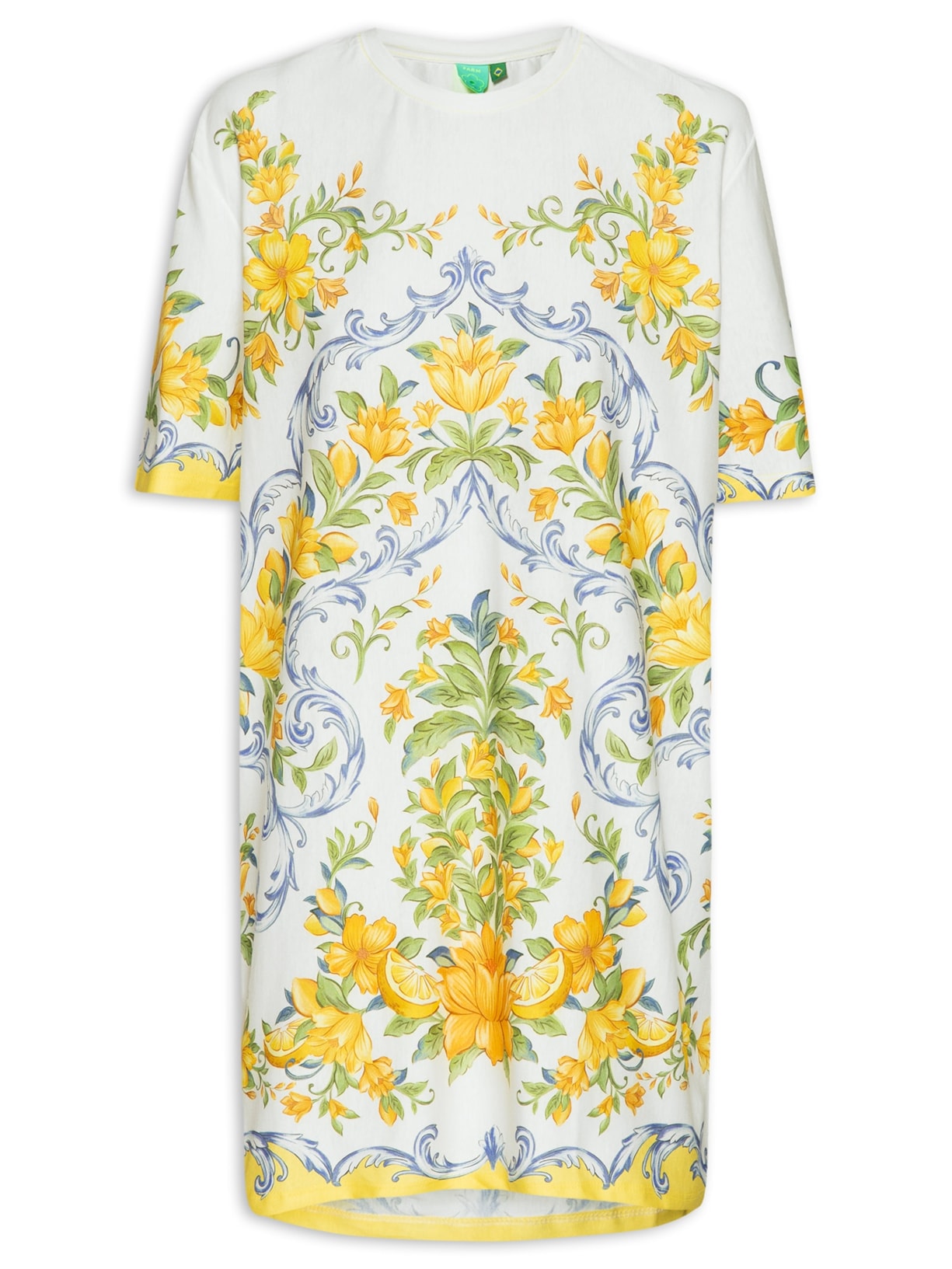 Vestido T-Shirt Básico Sicilia - Amarelo