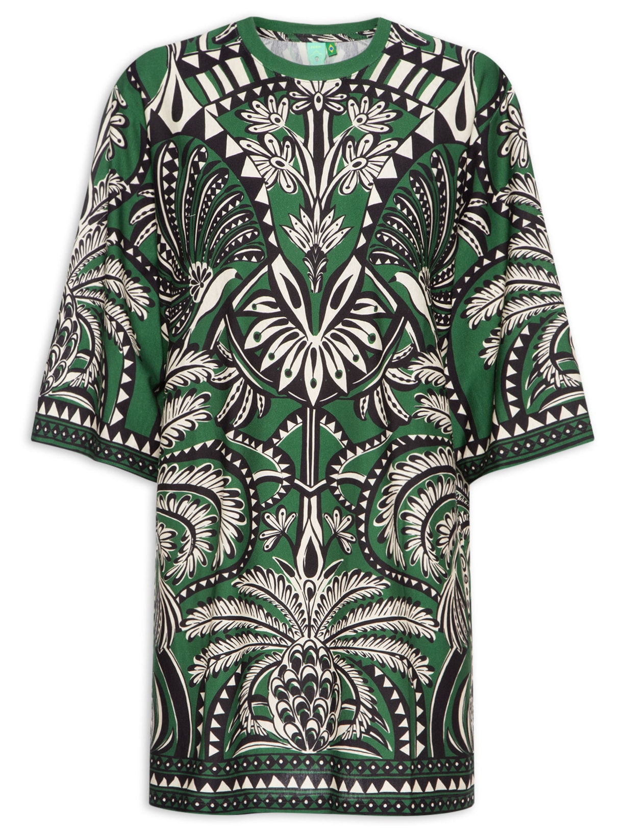 Vestido T-shirt Big Balamana - Verde