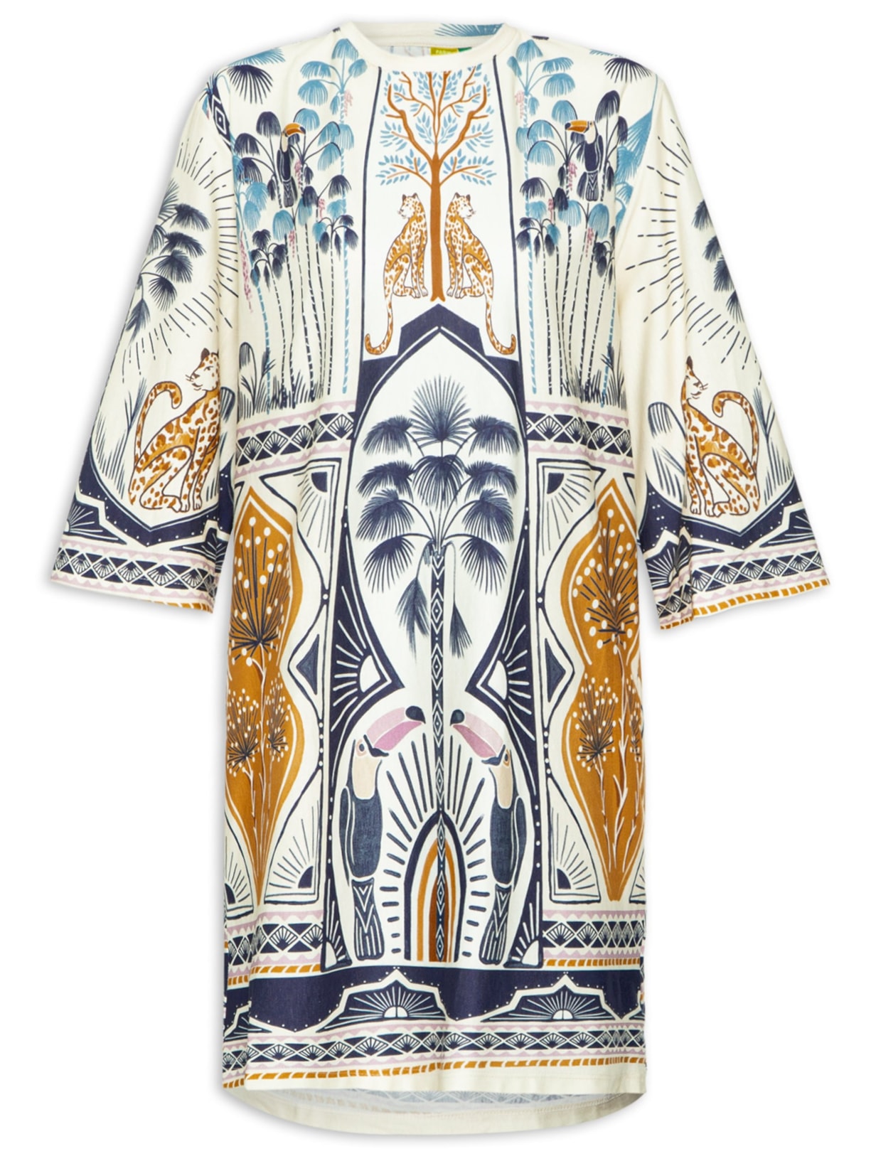 Vestido T-shirt Big Chapada Dos Veadeiros - Azul