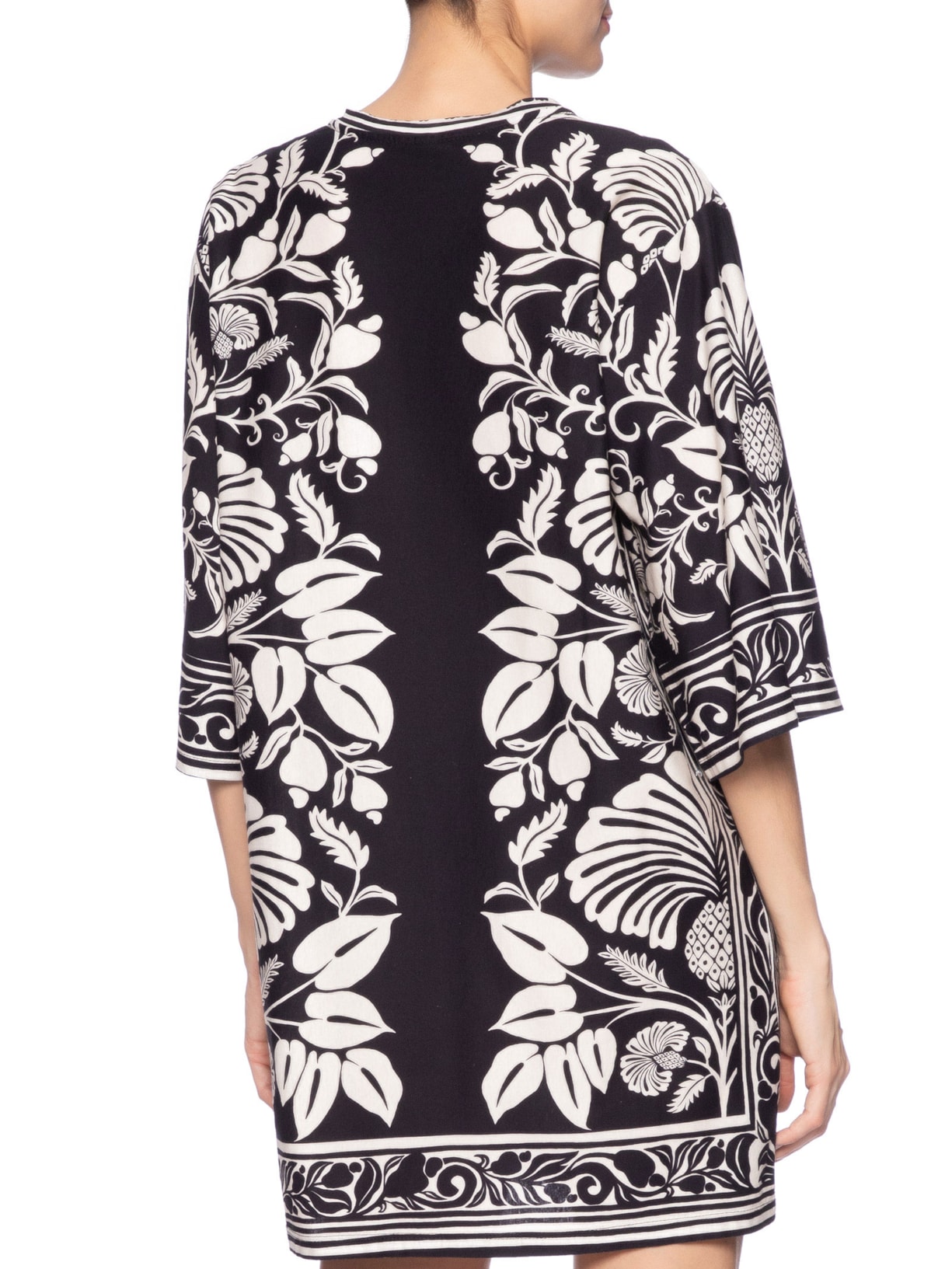 Vestido T-shirt Big Sintra Preto Farm