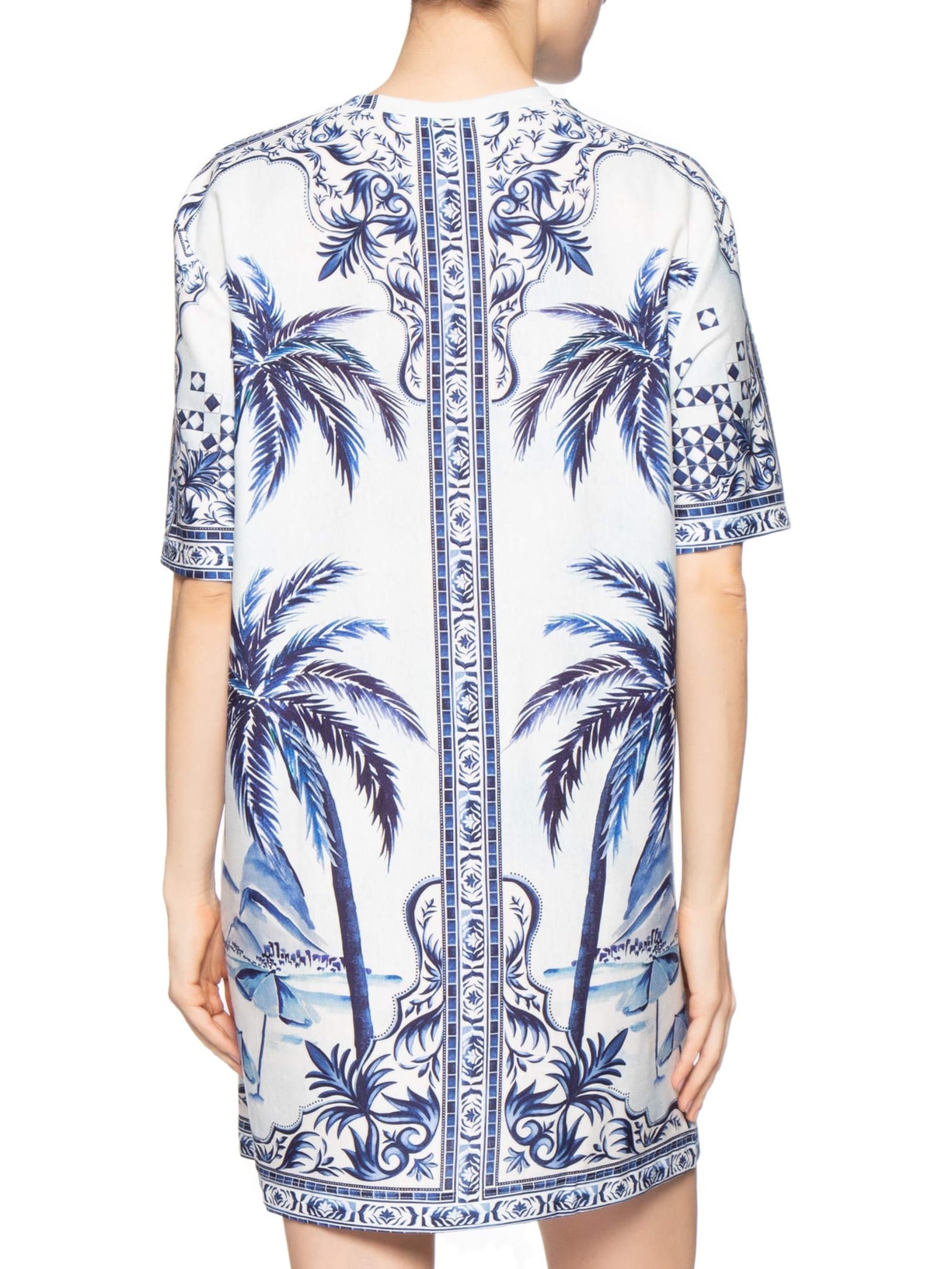 Vestido T-shirt Cidade Maravilha Branco Farm