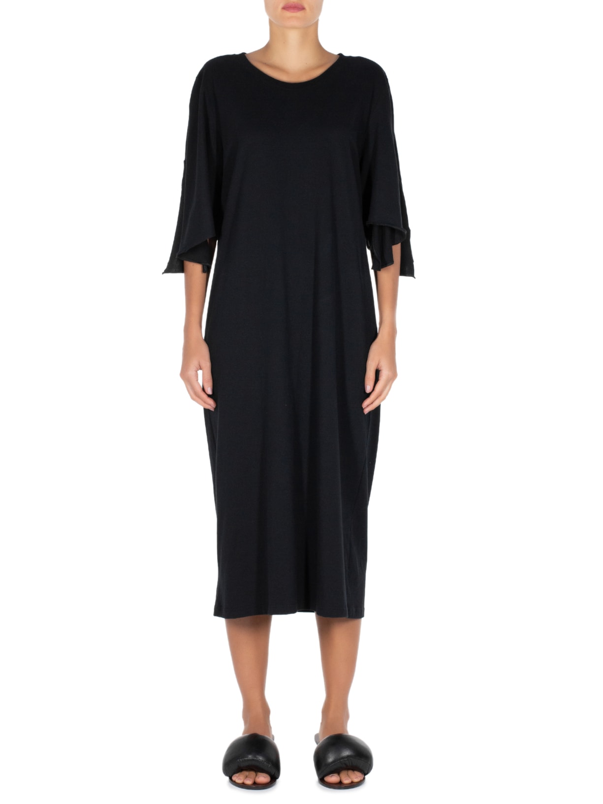 Vestido T-shirt Maxi Preto Norah Jour Et Nuit