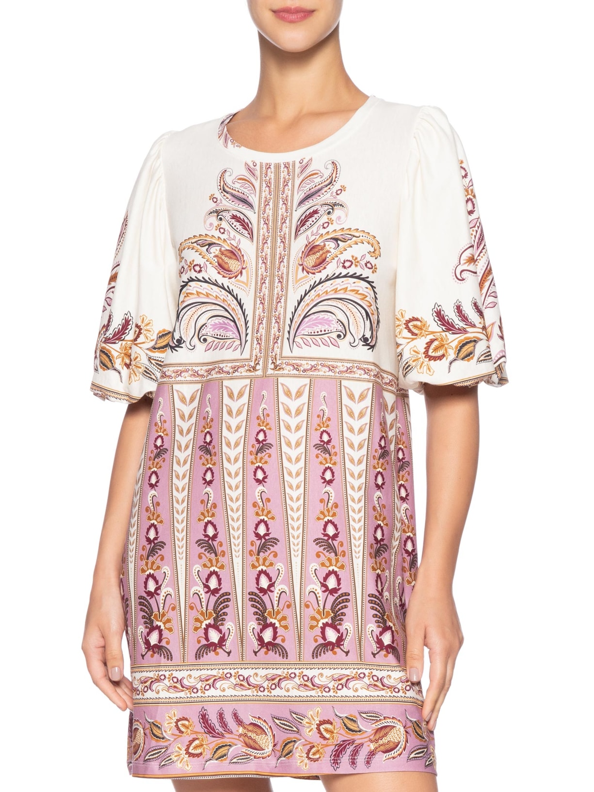 Vestido T-Shirt Mg Fofa Ananda Rosa Farm