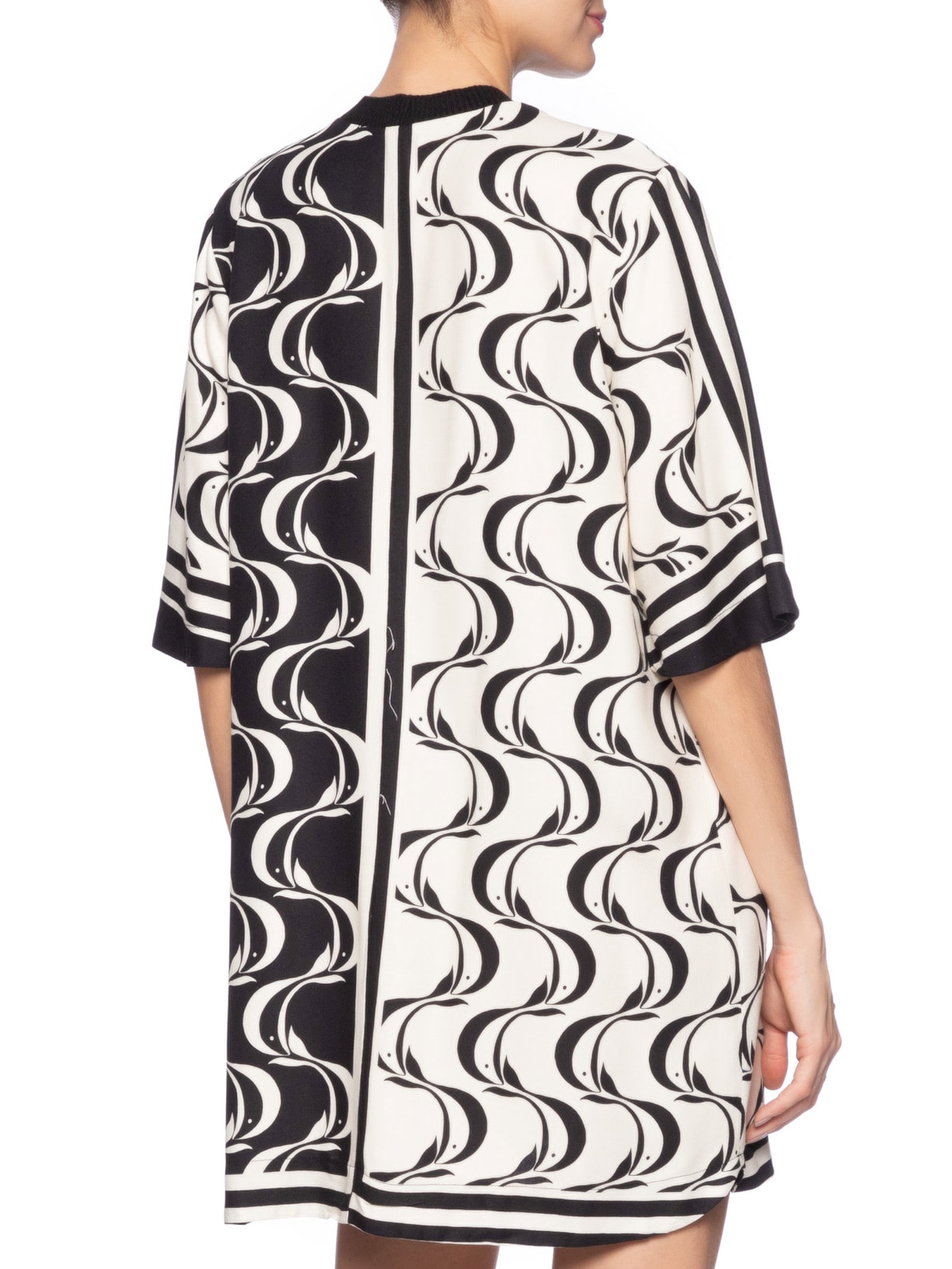 Vestido T-shirt Peixe Copa Preto Farm