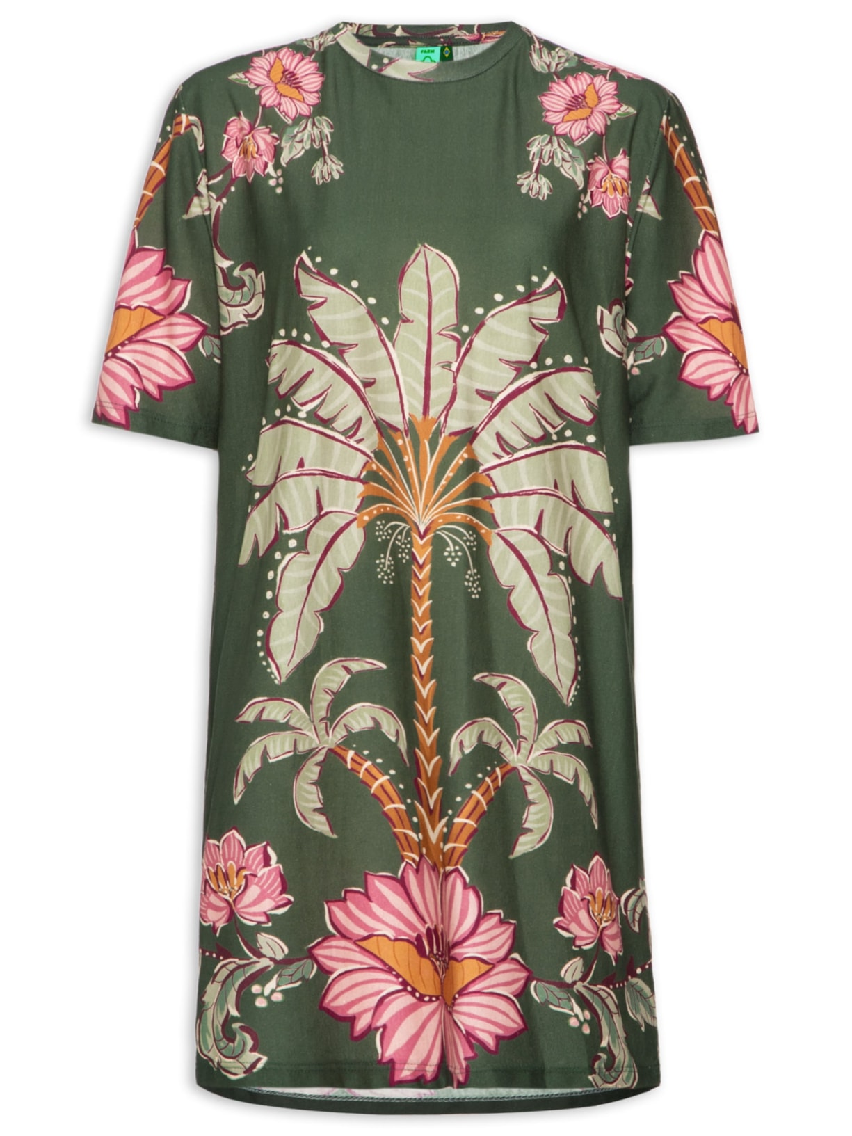 Vestido T-shirt Ravelana - Verde