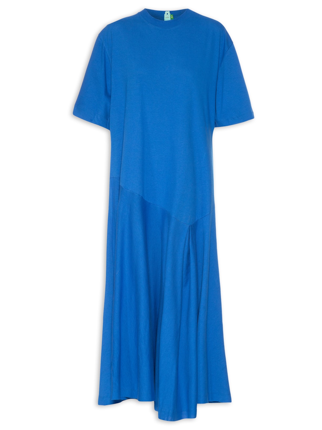 Vestido T-shirt Recorte Azul  Farm