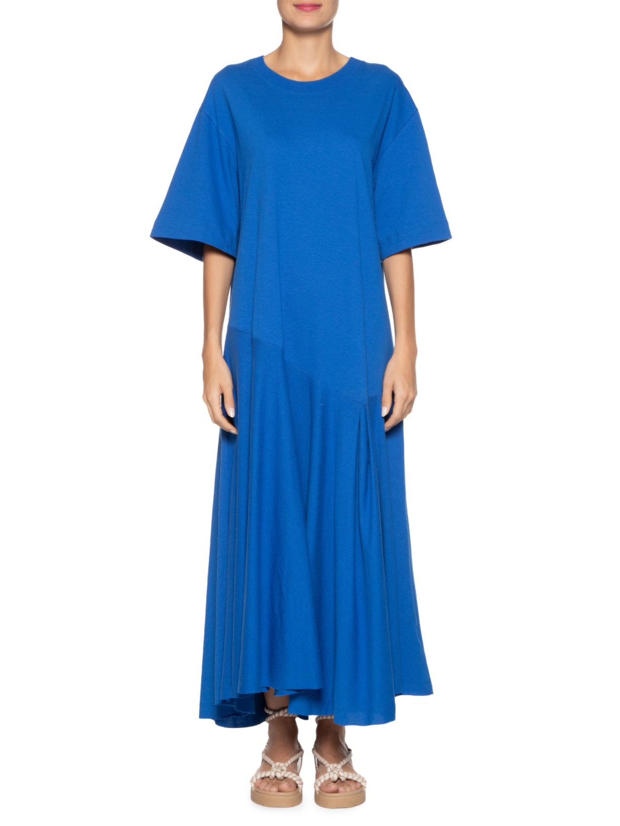 Vestido T-shirt Recorte Azul  Farm