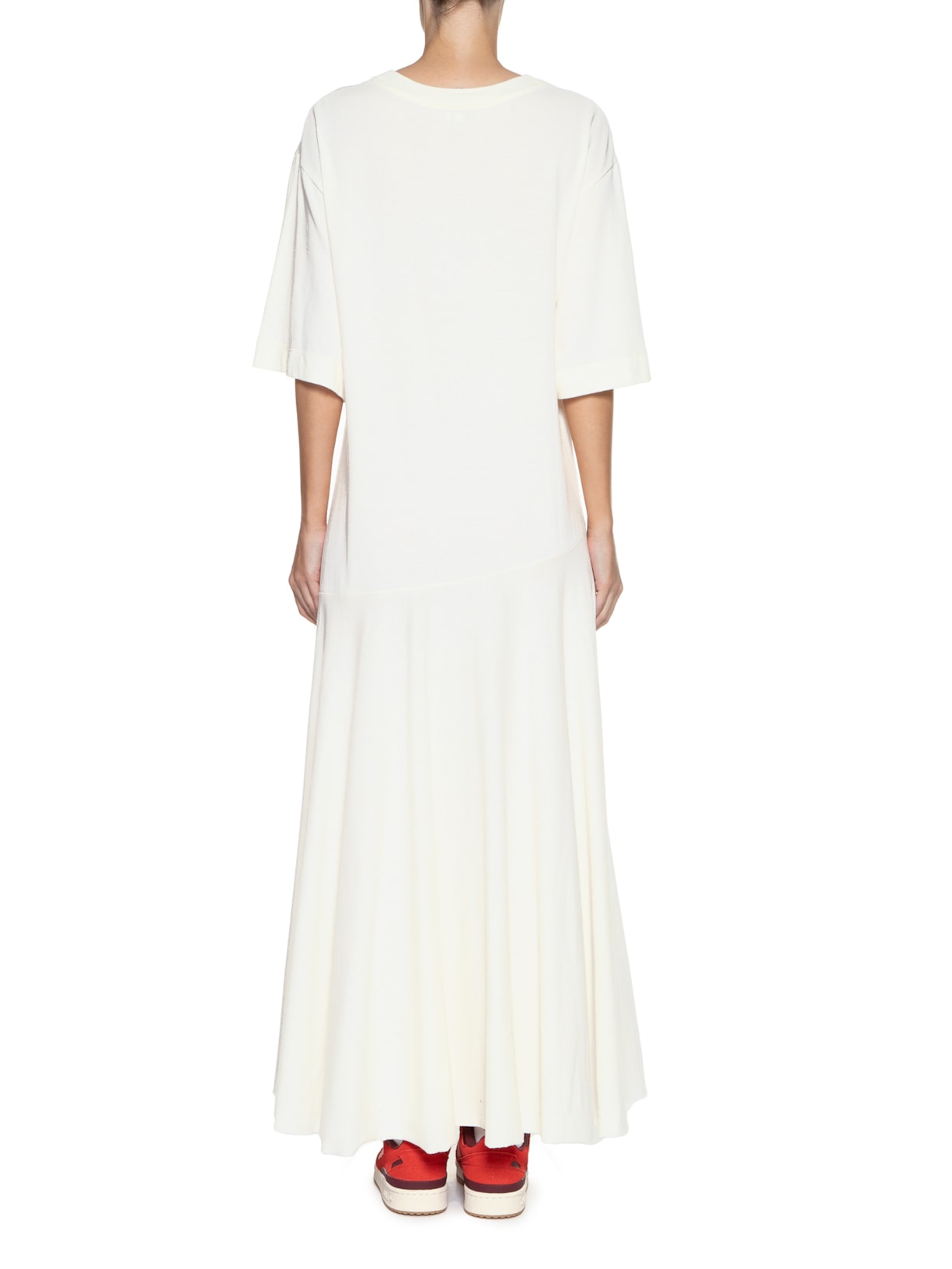 Vestido T-Shirt Recorte Branco Farm