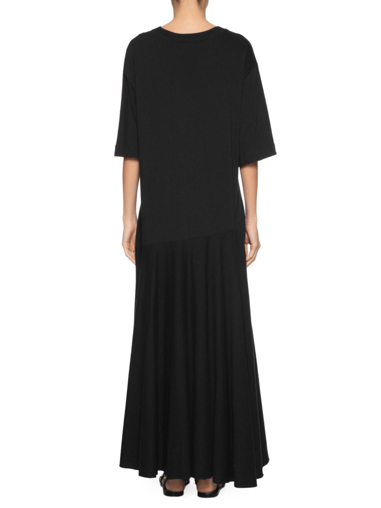 Vestido T-shirt Recorte Preto Farm