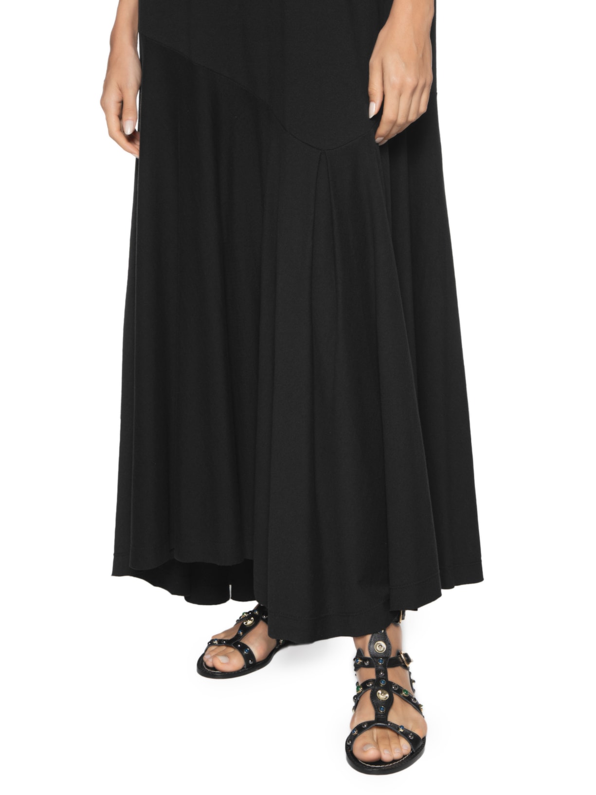 Vestido T-shirt Recorte Preto Farm