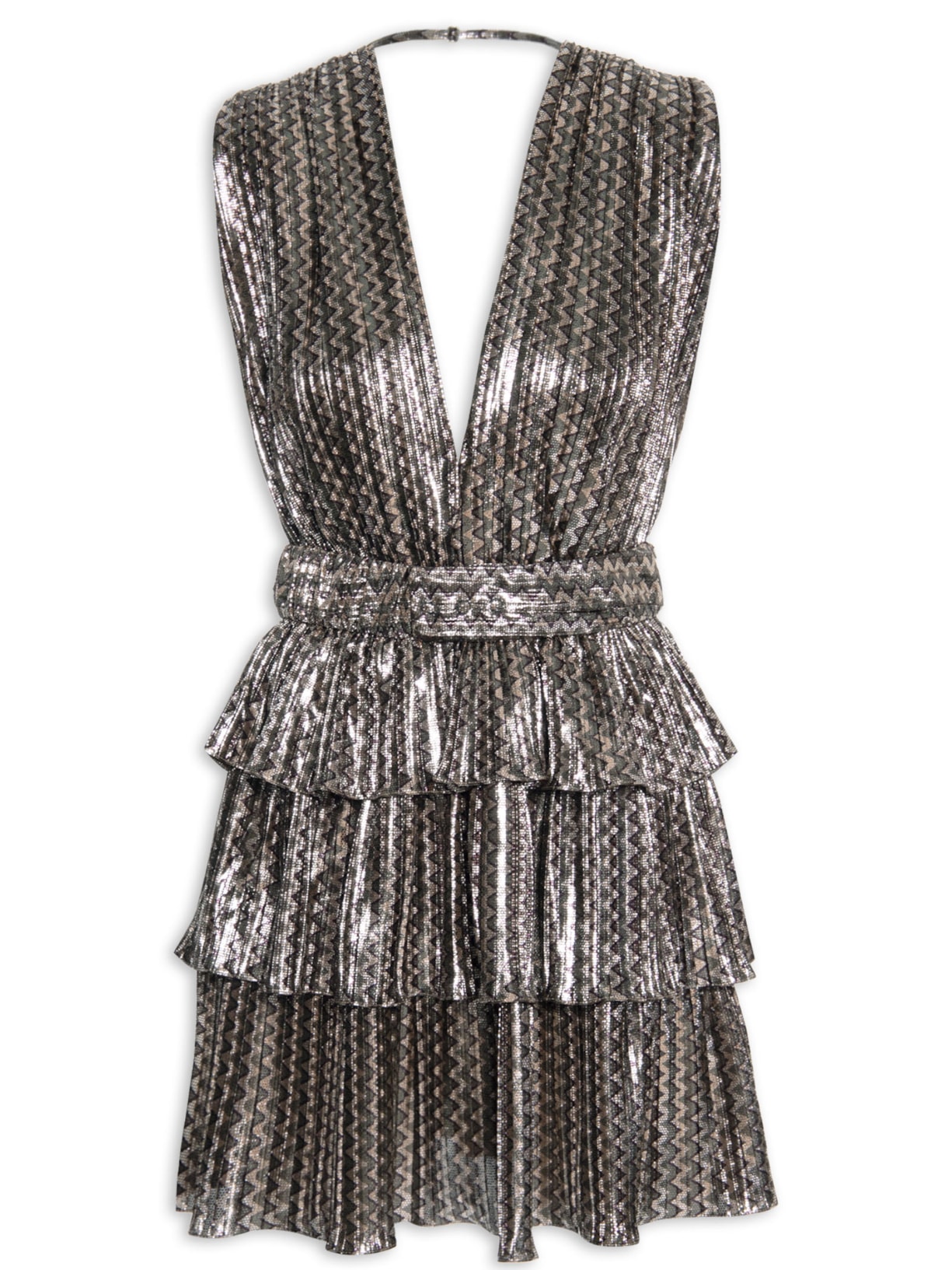 Vestido Tabita Curto - Prata