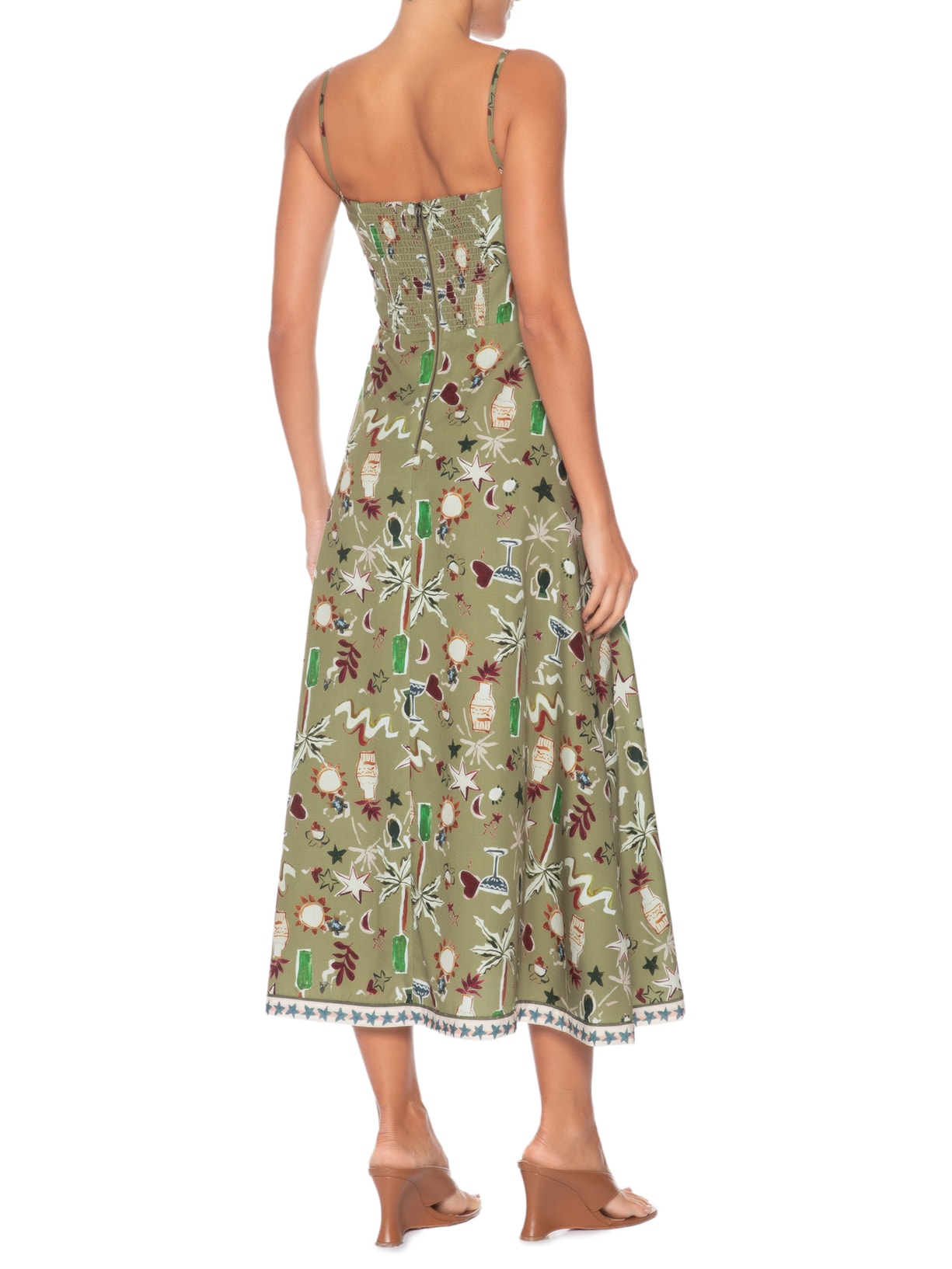 Vestido Talia Estampado Verde Le Lis