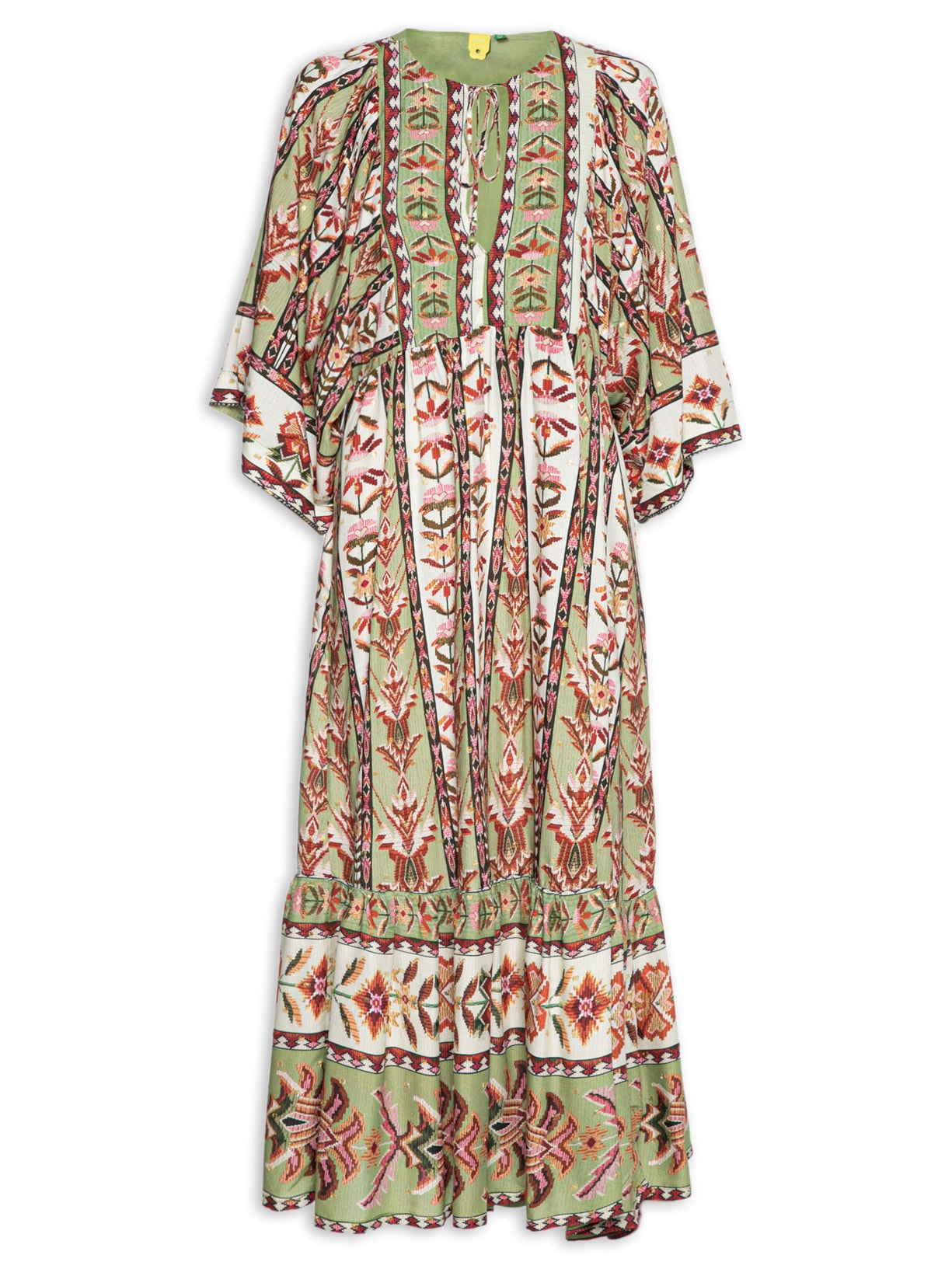 Vestido Tapete De Cor - Verde