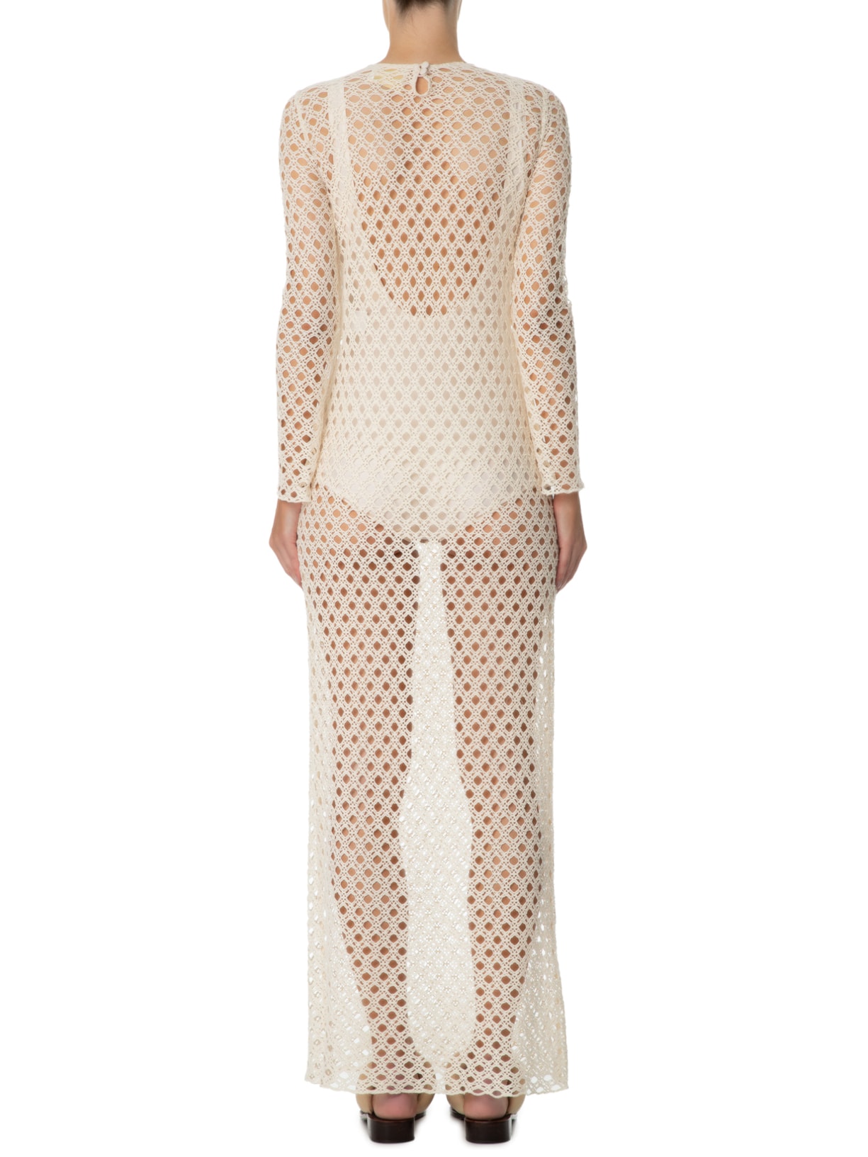 Vestido Tela Arraia Bege Paula Raia