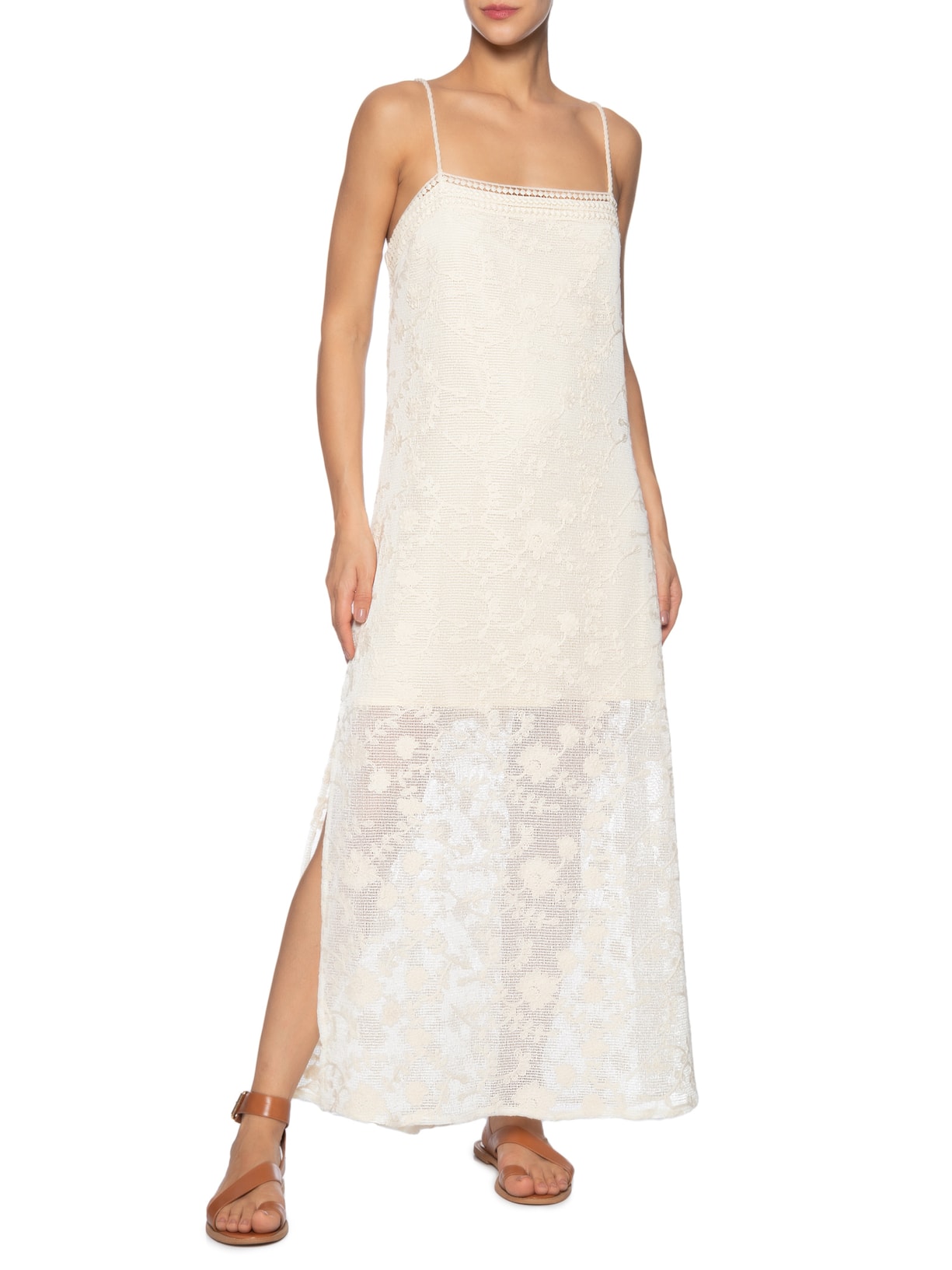 Vestido Tela Bordada Branco Dress To