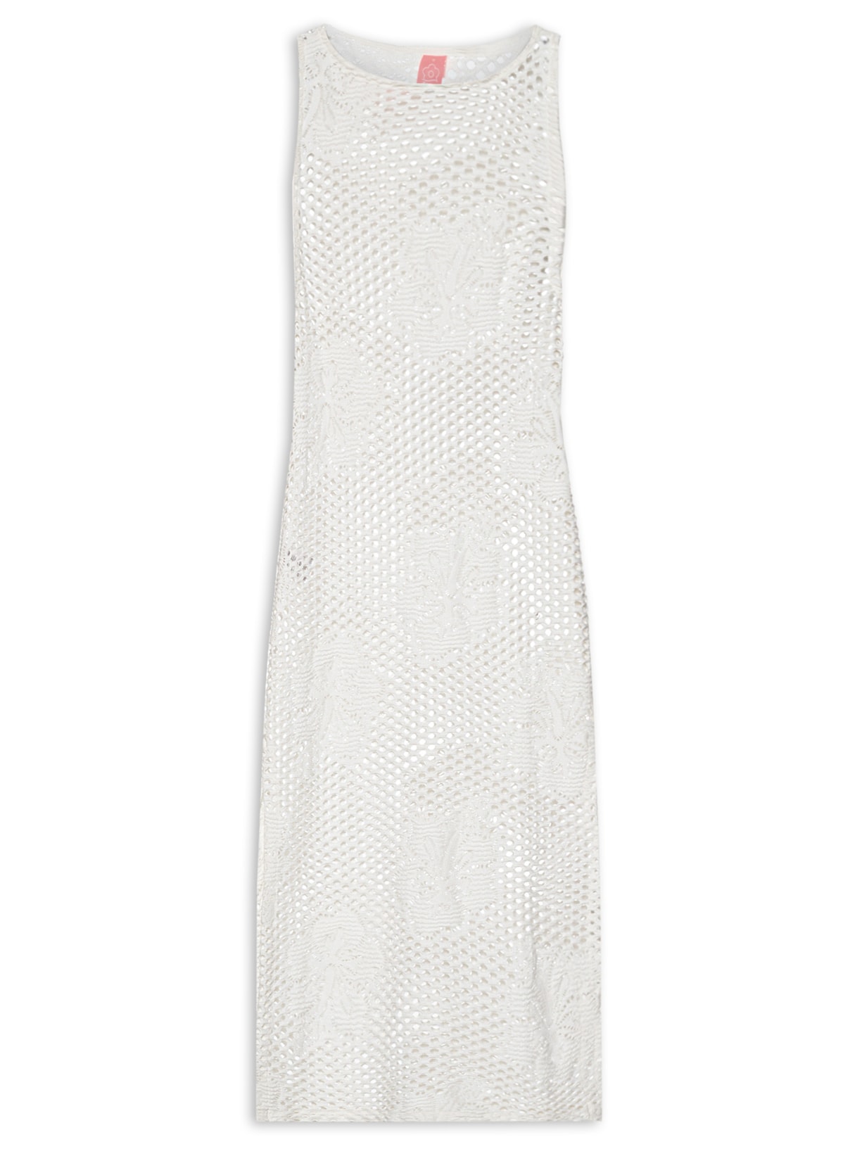 Vestido Tela Hibisco - Branco