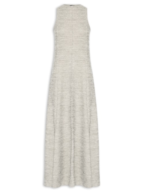 Vestido Texturizado - Bege