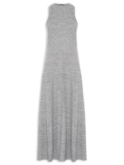Vestido Texturizado - Cinza