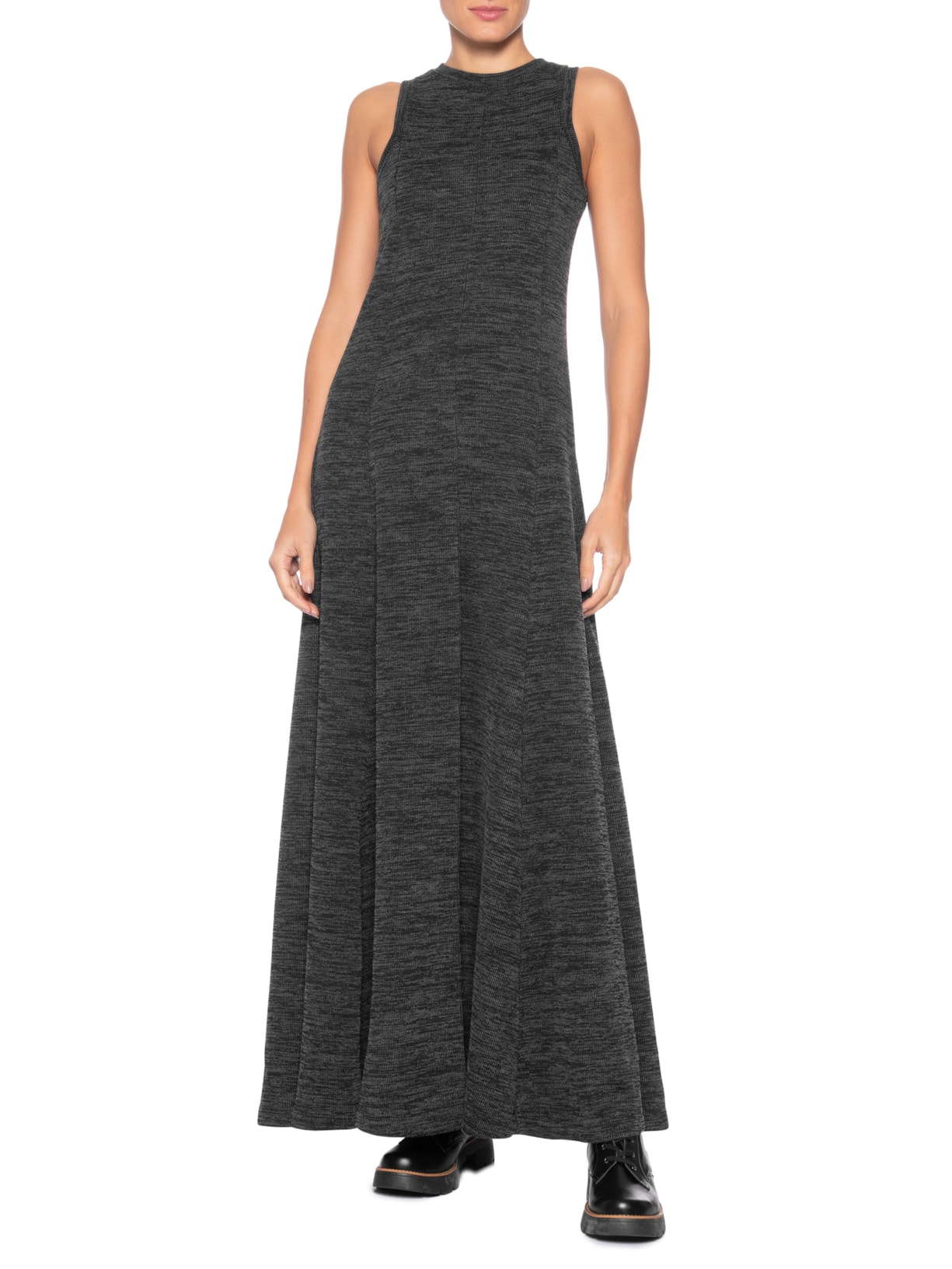 Vestido Texturizado Preto Basiq