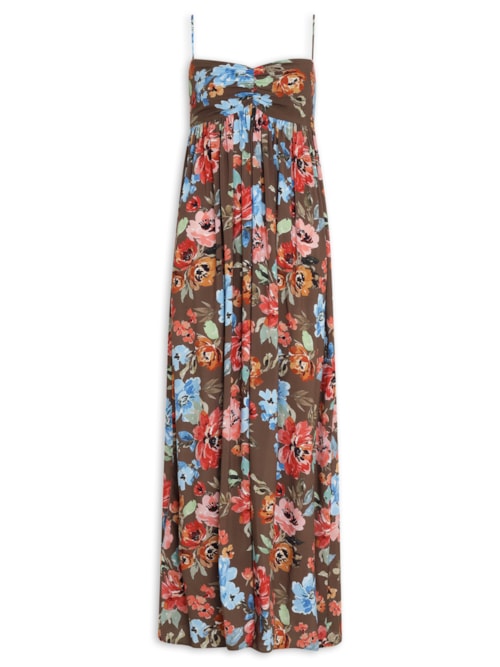 Vestido Thalita - Marrom