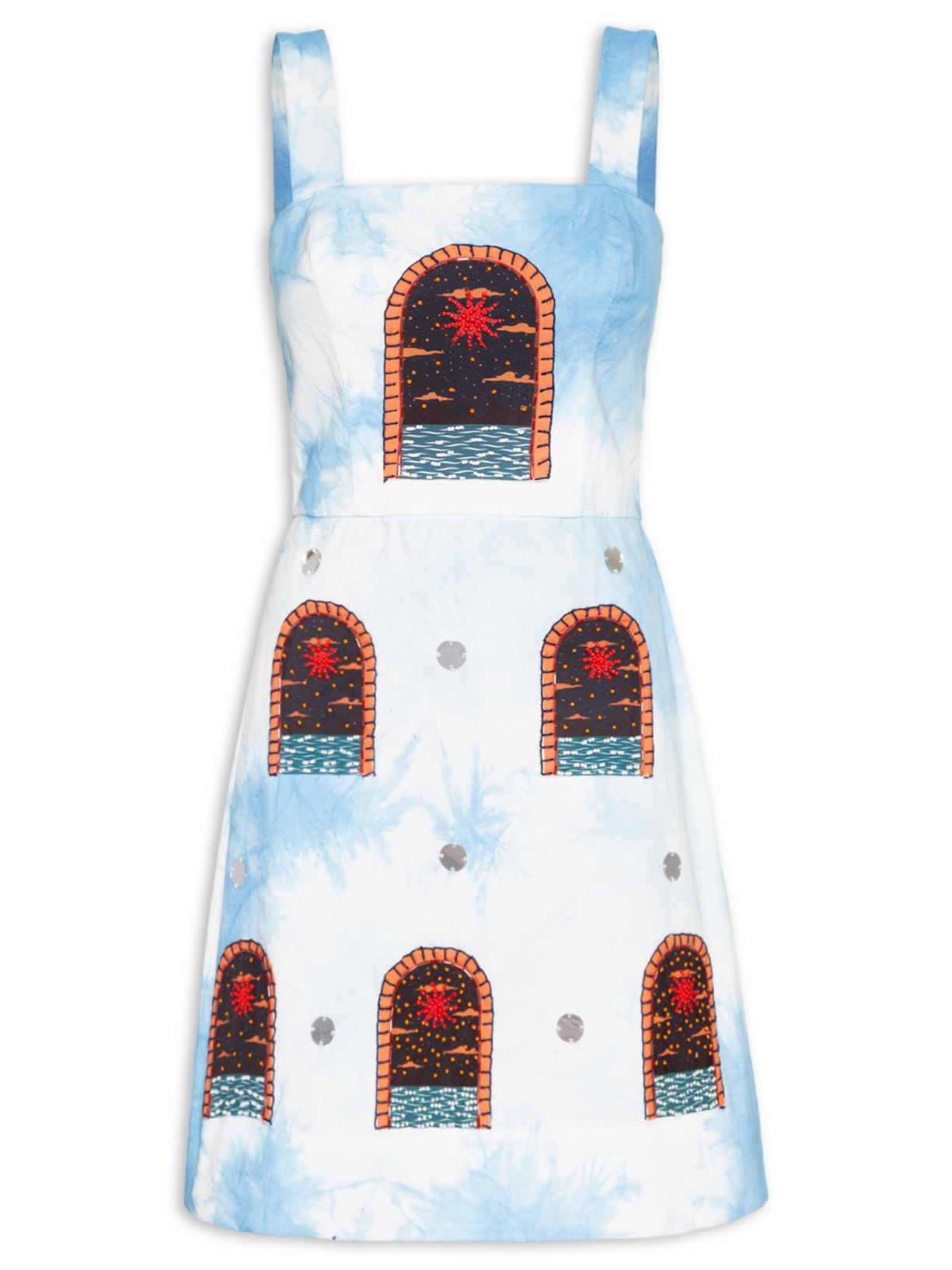 Vestido Tie Dye - Azul