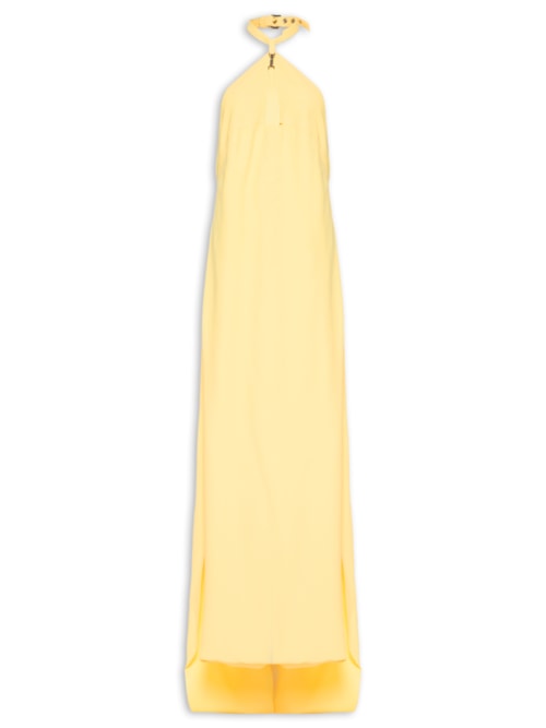 Vestido Tieta Crepe - Amarelo