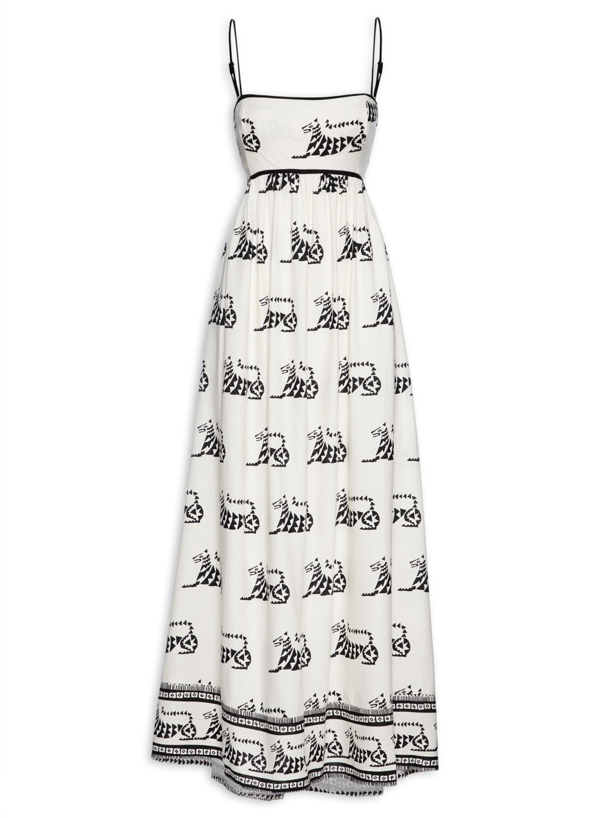 Vestido Tigronça - Bege