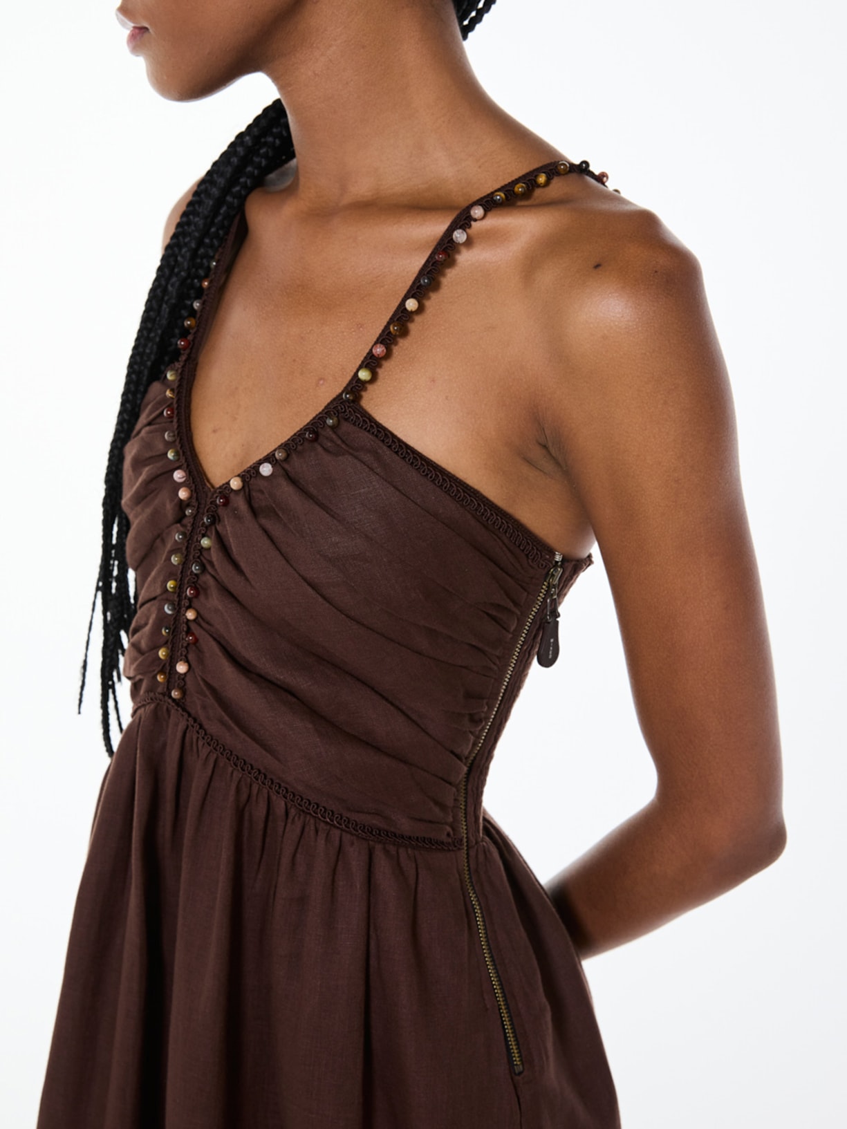 Vestido Tiny I26 Marrom Mixed