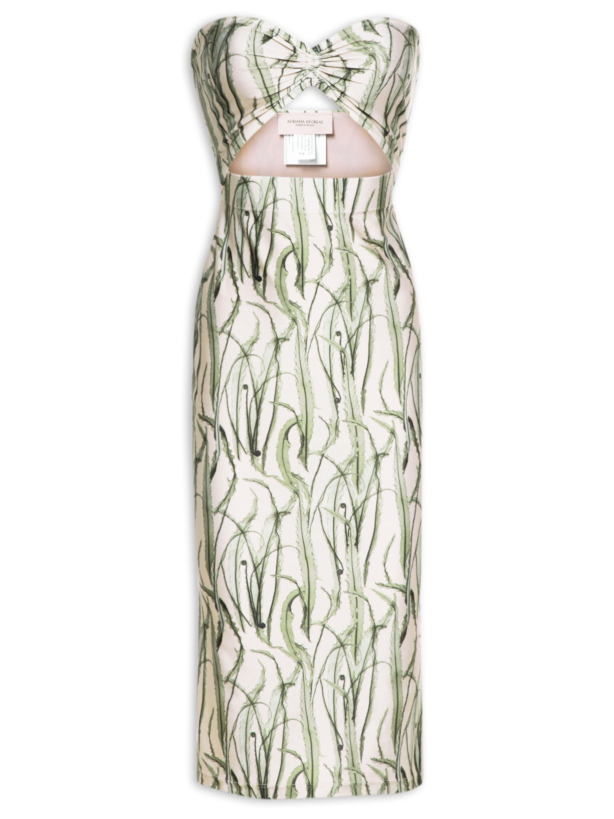 Vestido Tomara Que Caia Franzido - Verde