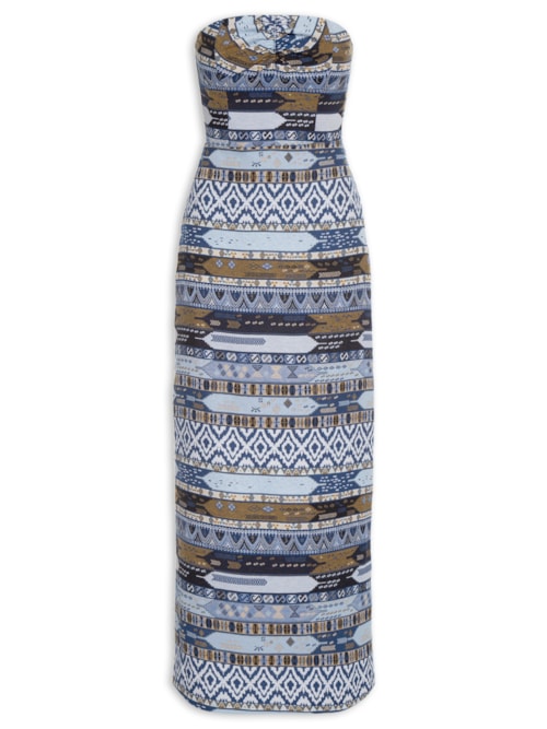 Vestido Tomara Que Caia Kilim - Azul