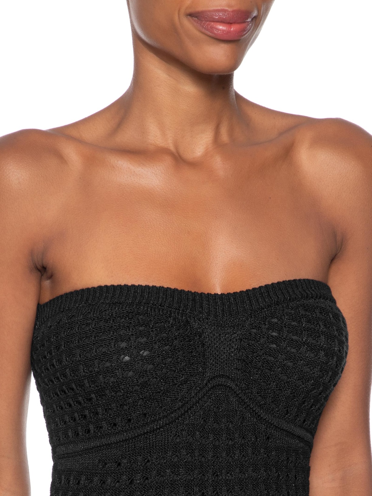 Vestido Tomara Que Caia Tricot Preto Market 33