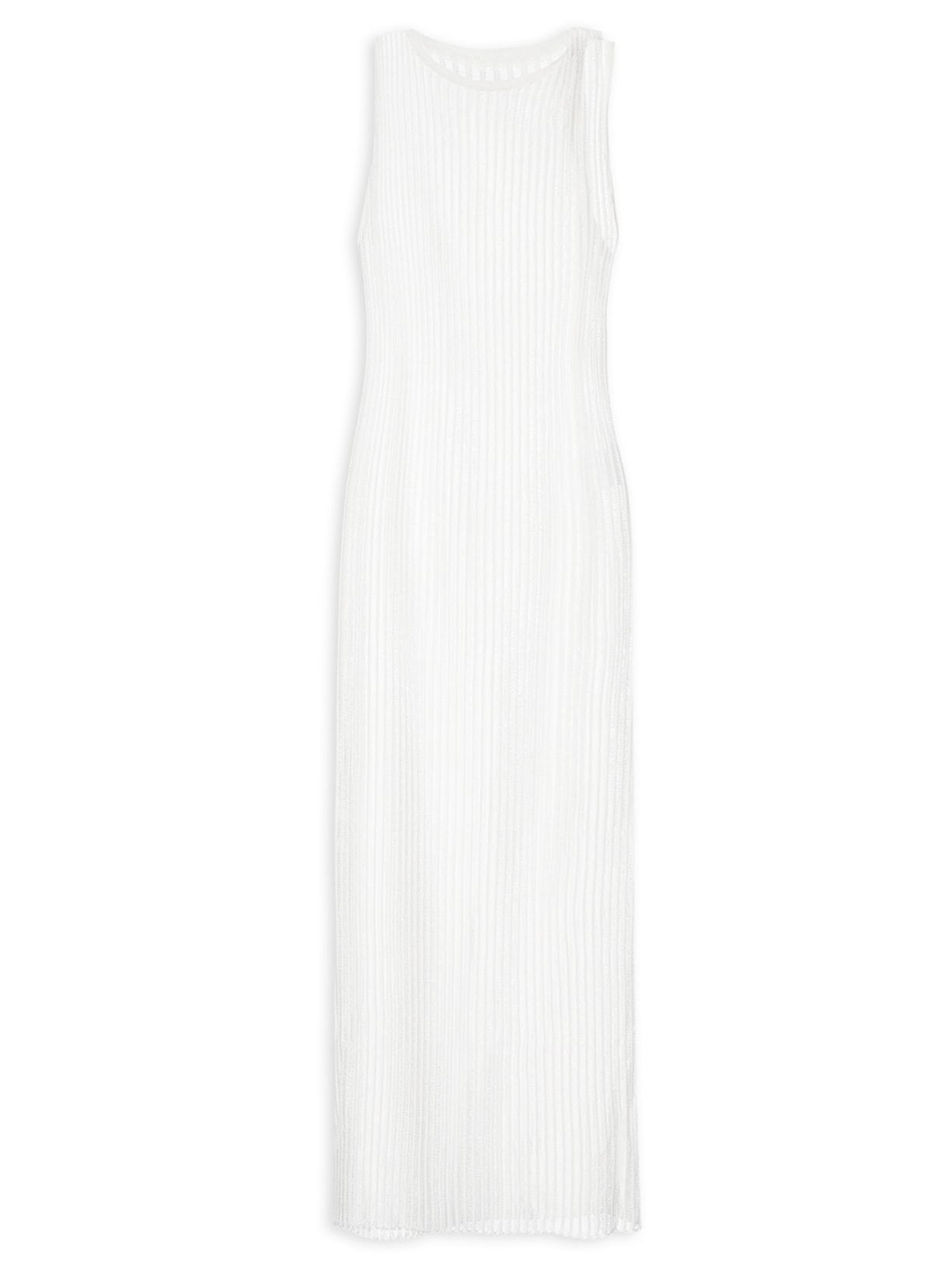 Vestido Torcido Tricot - Branco
