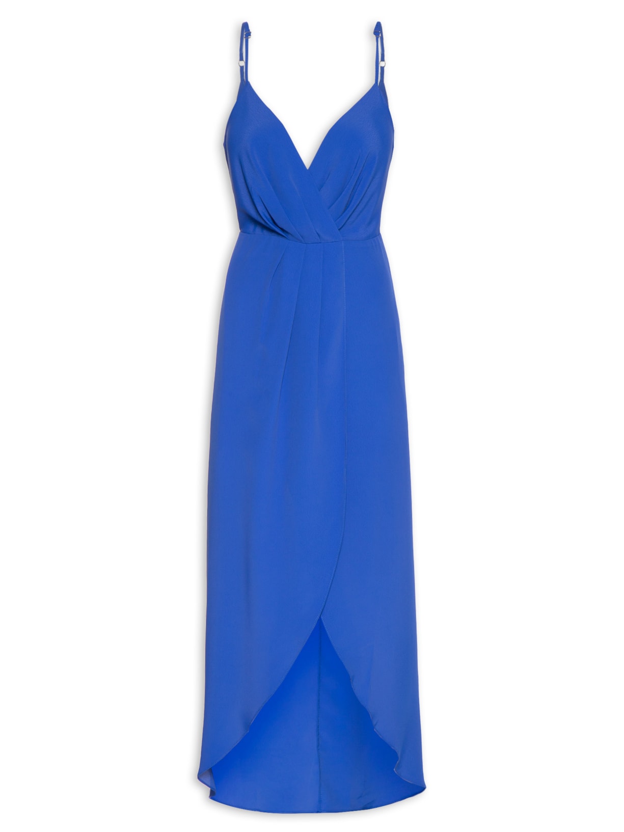 Vestido Transpassado Marrocaine - Azul