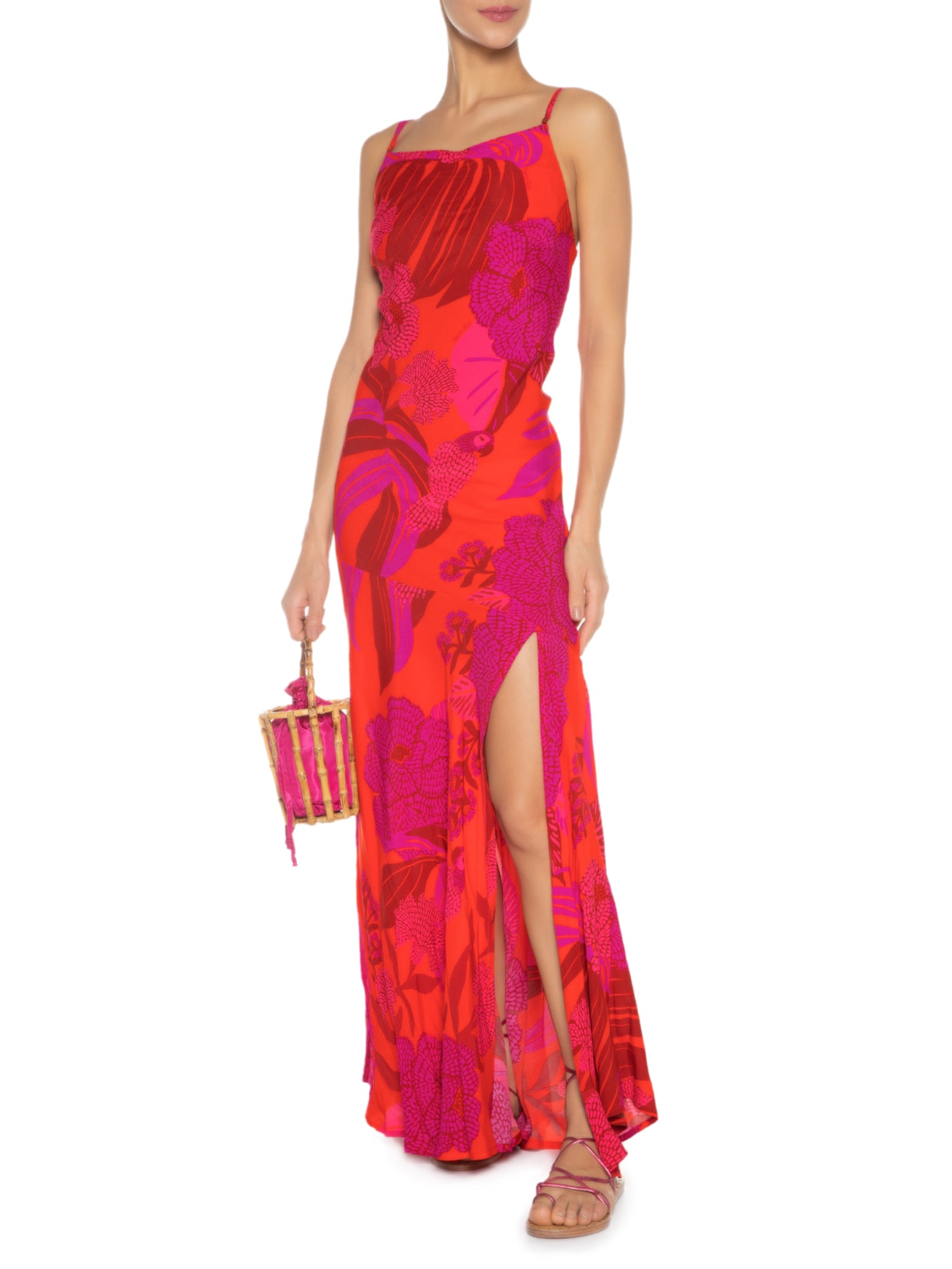 Vestido Transpasse Aurora Vermelho Farm