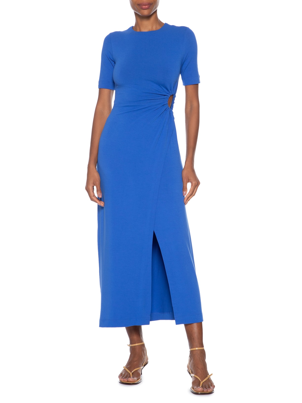 Vestido Transpasse Azul Animale