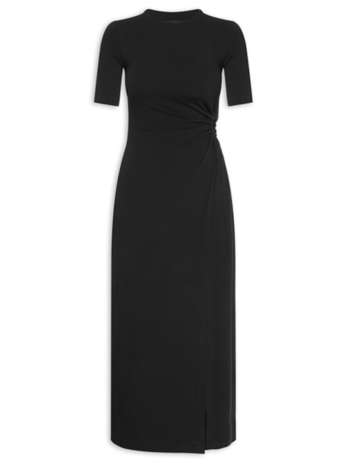 Vestido Transpasse - Preto