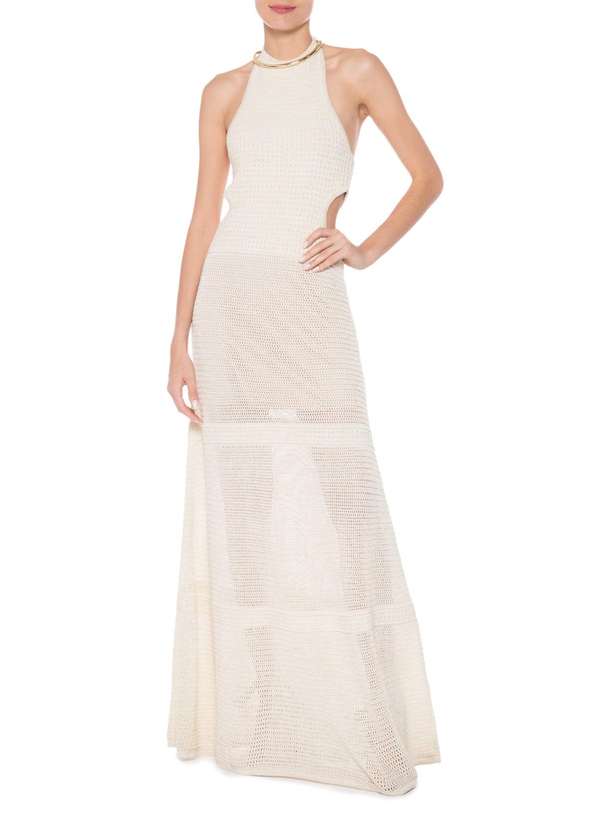 Vestido Tricô Nati Bege Oasis