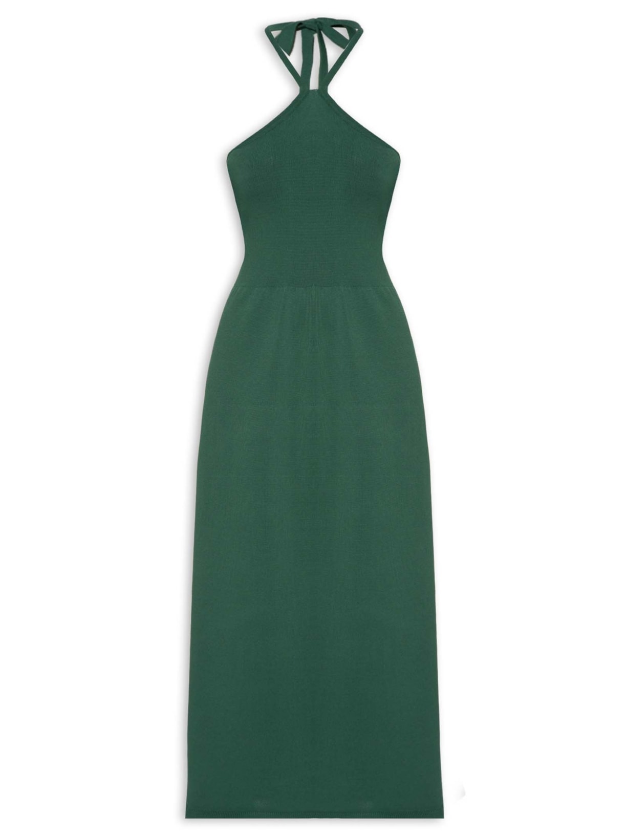 Vestido Tricot Amarração - Verde