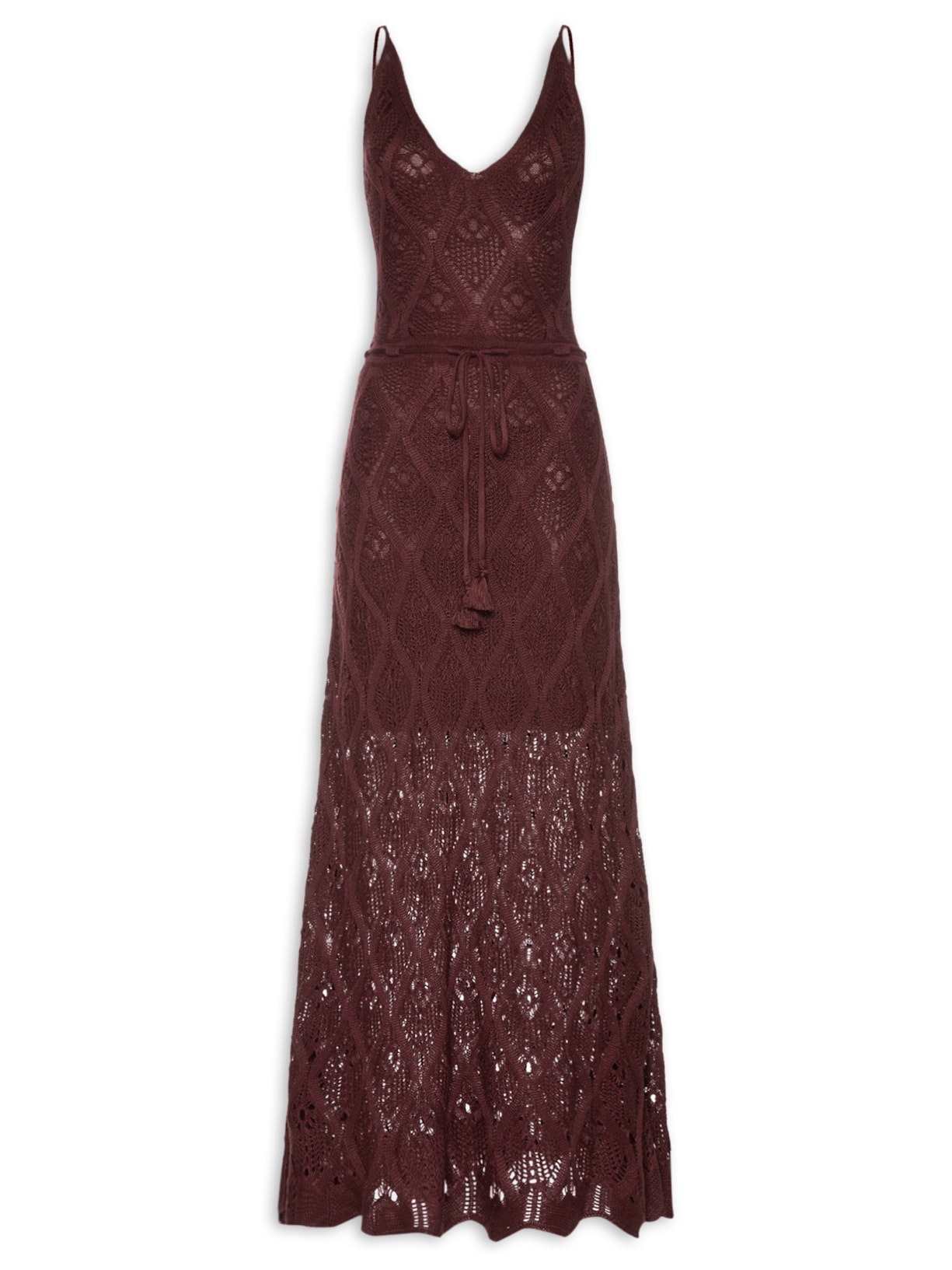 Vestido Tricot Amarração - Vermelho