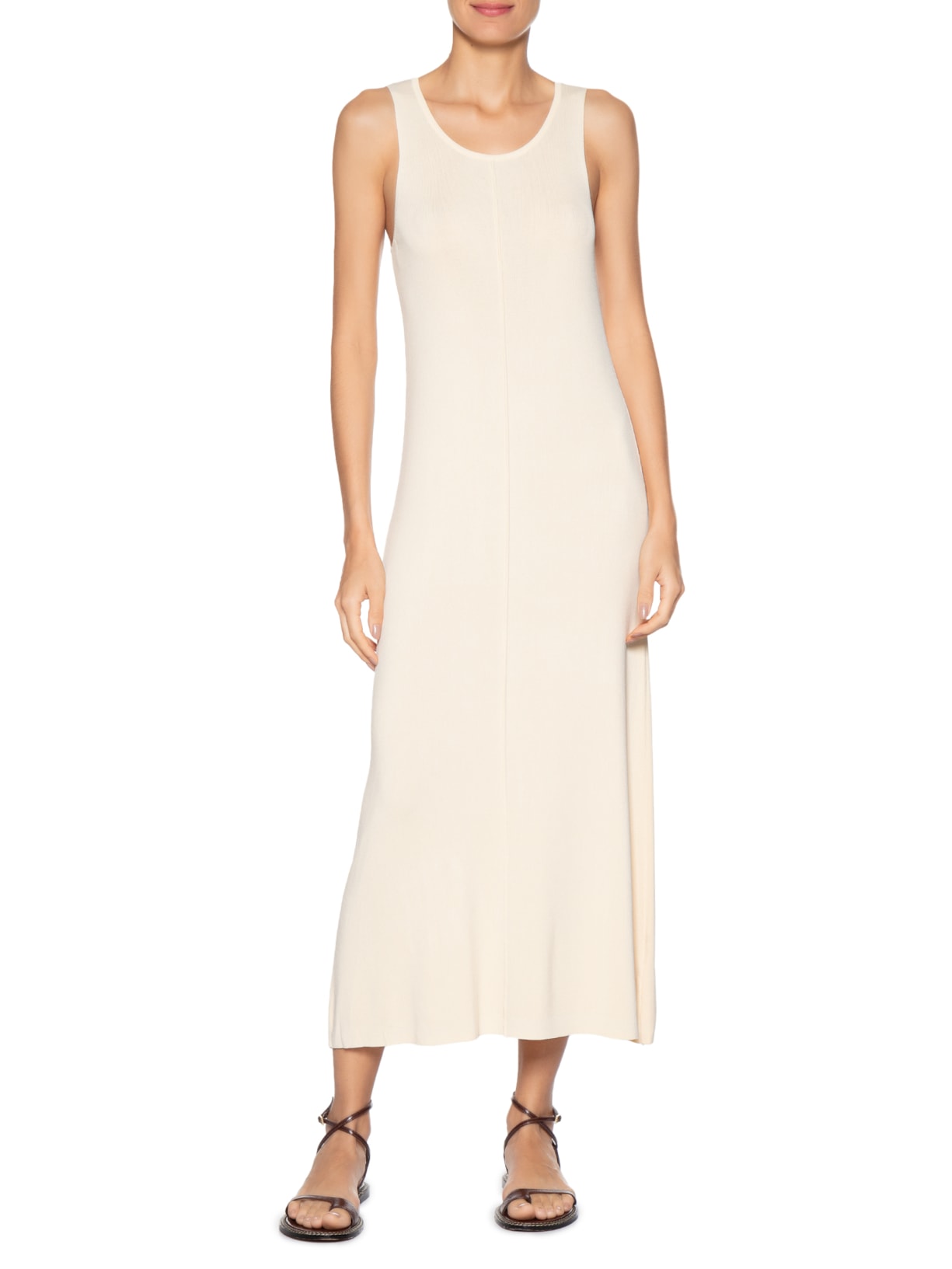 Vestido Tricot Comfy Bege Basiq