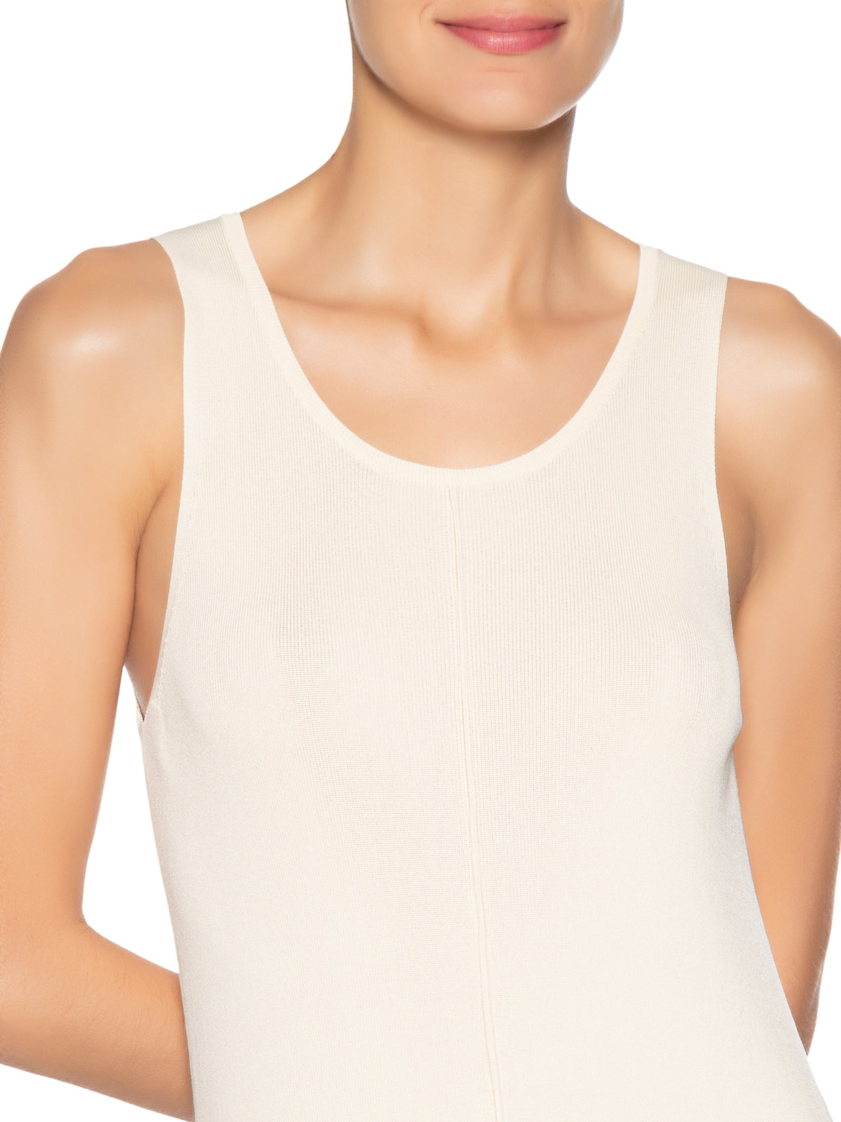 Vestido Tricot Comfy Bege Basiq