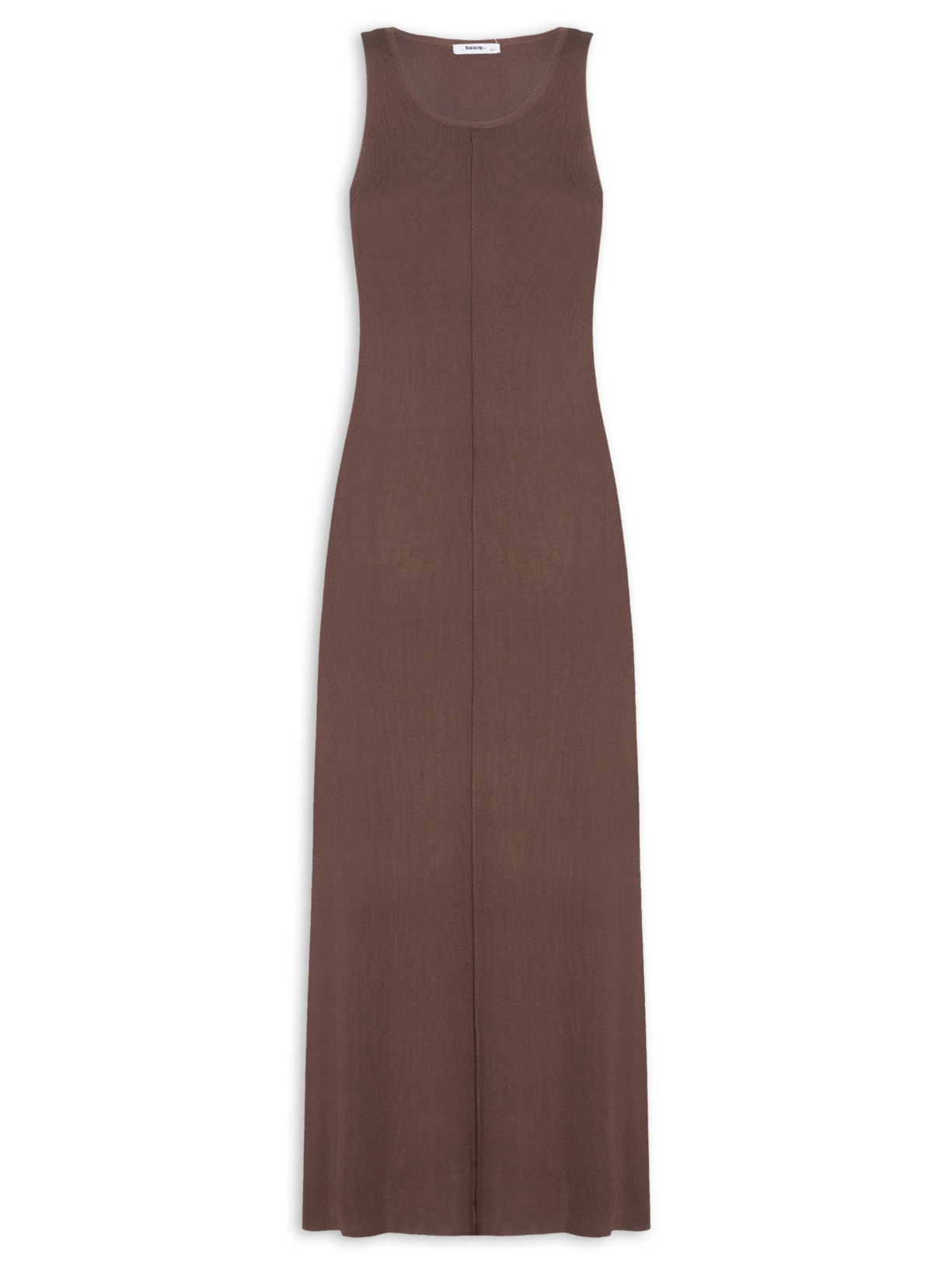 Vestido Tricot Comfy Marrom Basiq