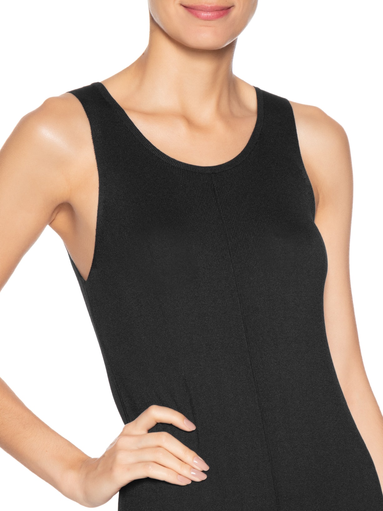 Vestido Tricot Comfy Preto Basiq