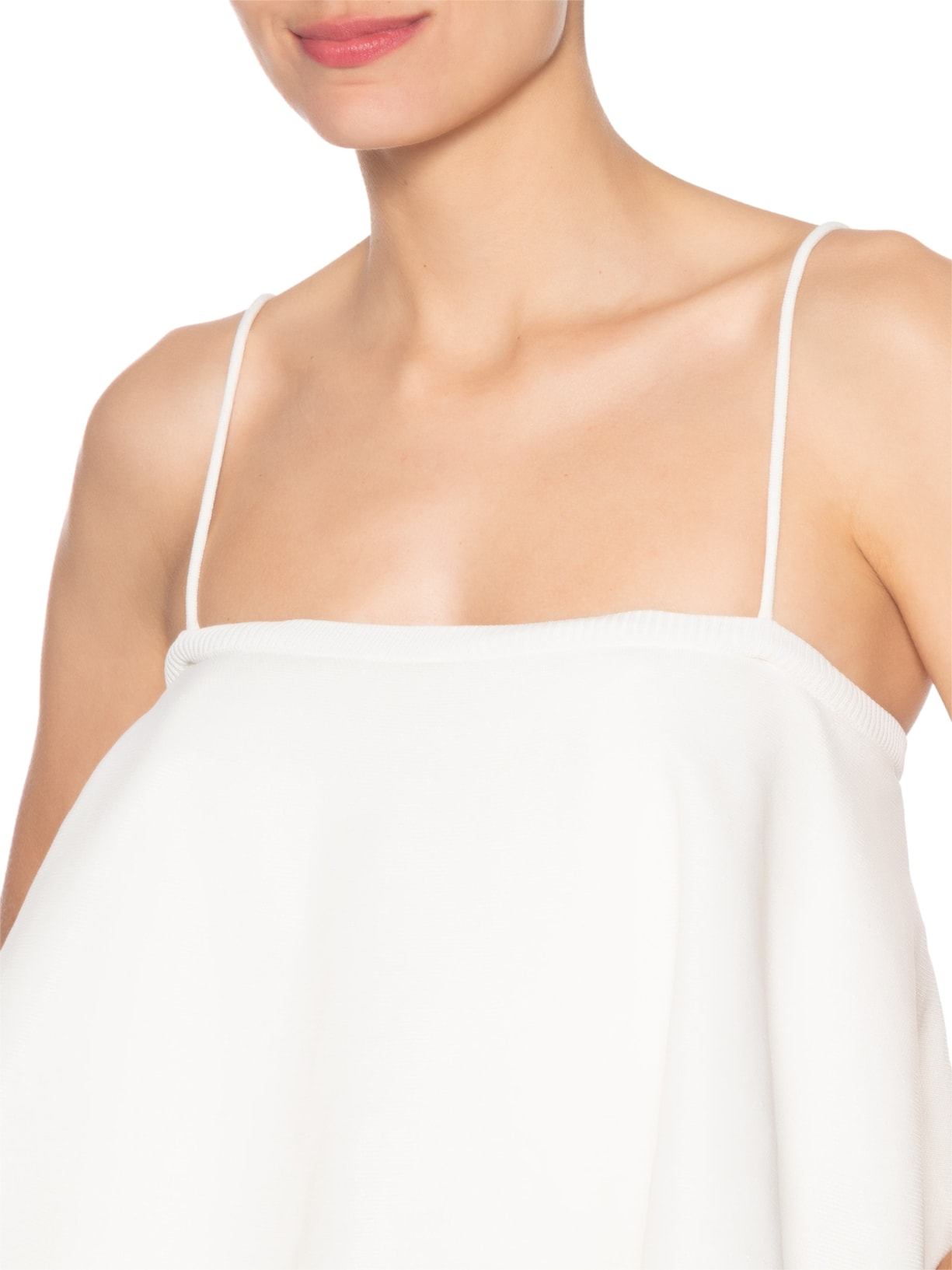 Vestido Tricot Franja Cipó Off White Coven